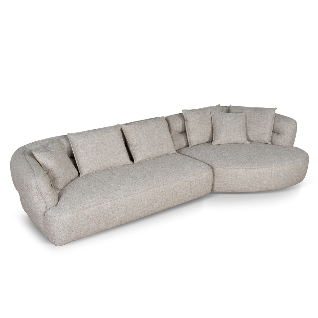 Right Chaise Sofa - Pale Beige