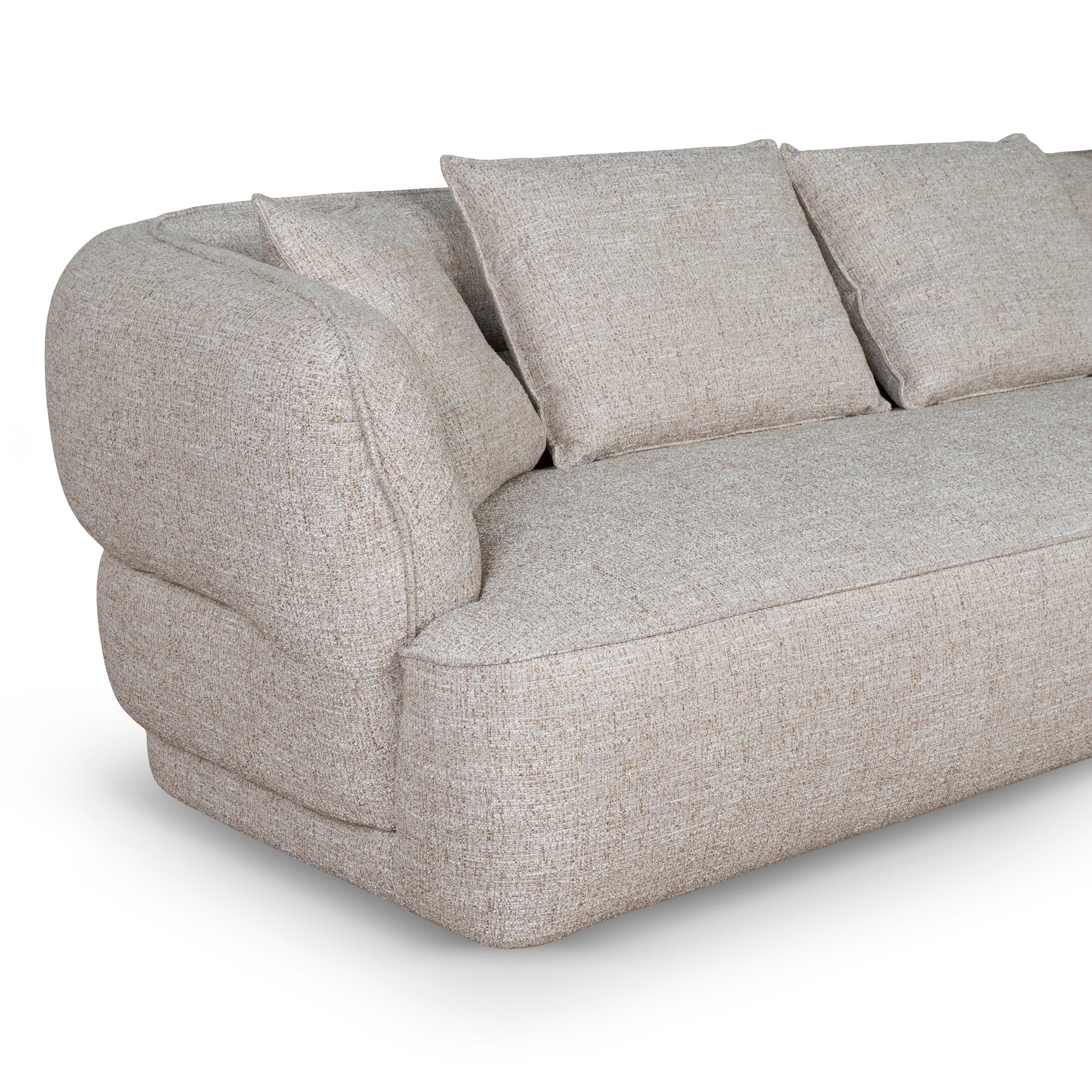 Right Chaise Sofa - Pale Beige