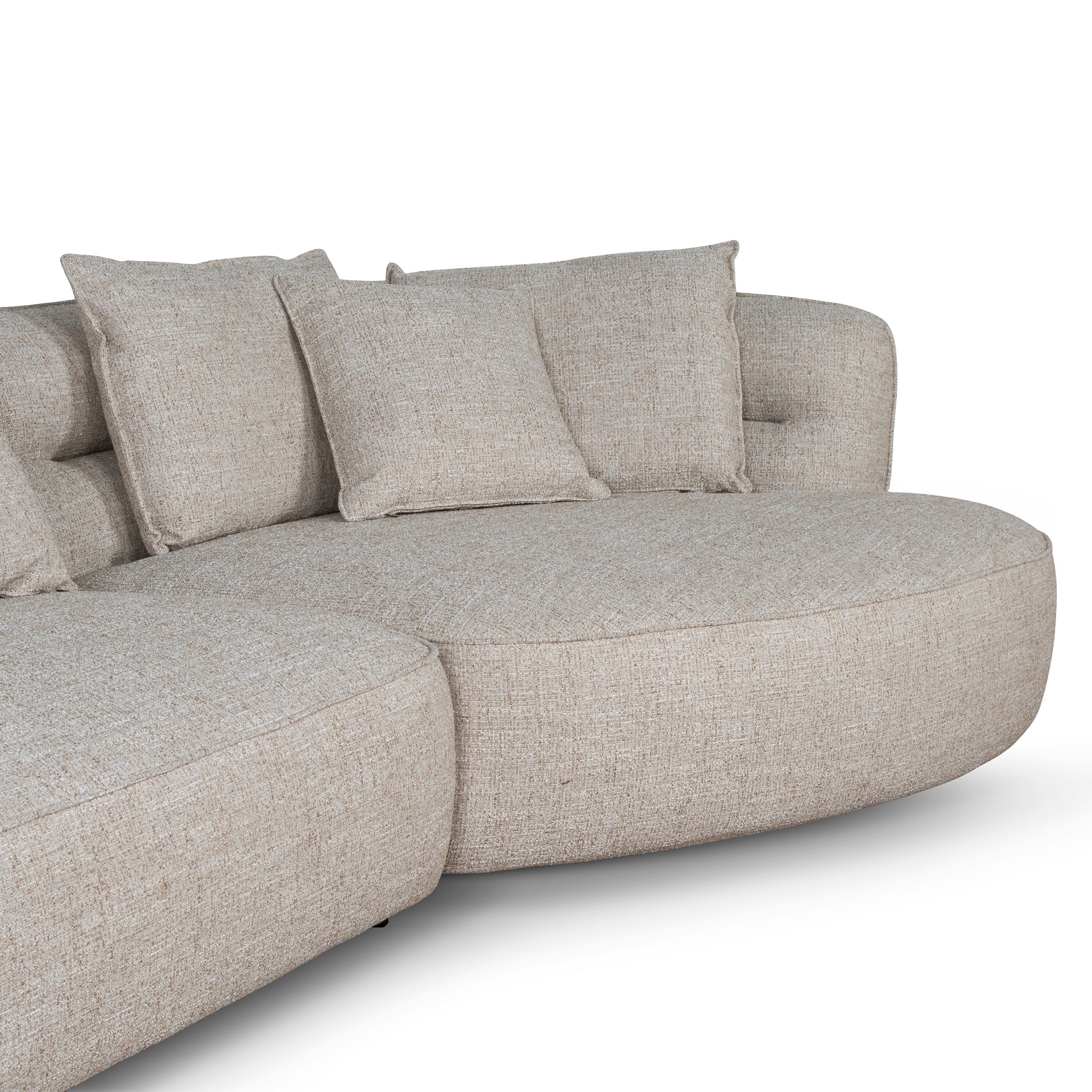 Right Chaise Sofa - Pale Beige