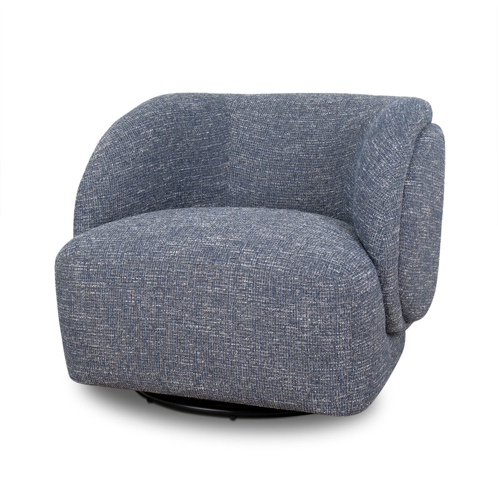 Swivel Armchair - Prussian Blue