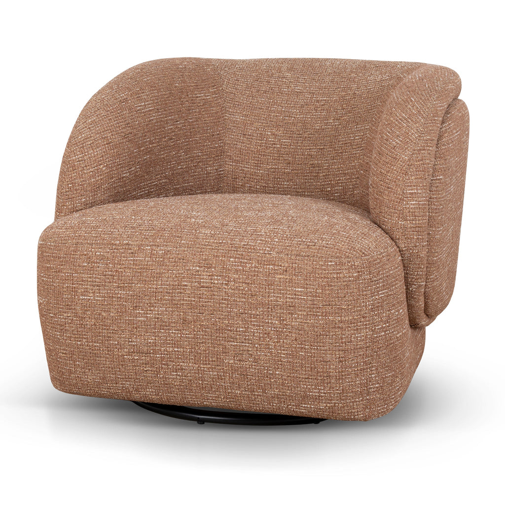 Swivel Armchair - Russet Brown