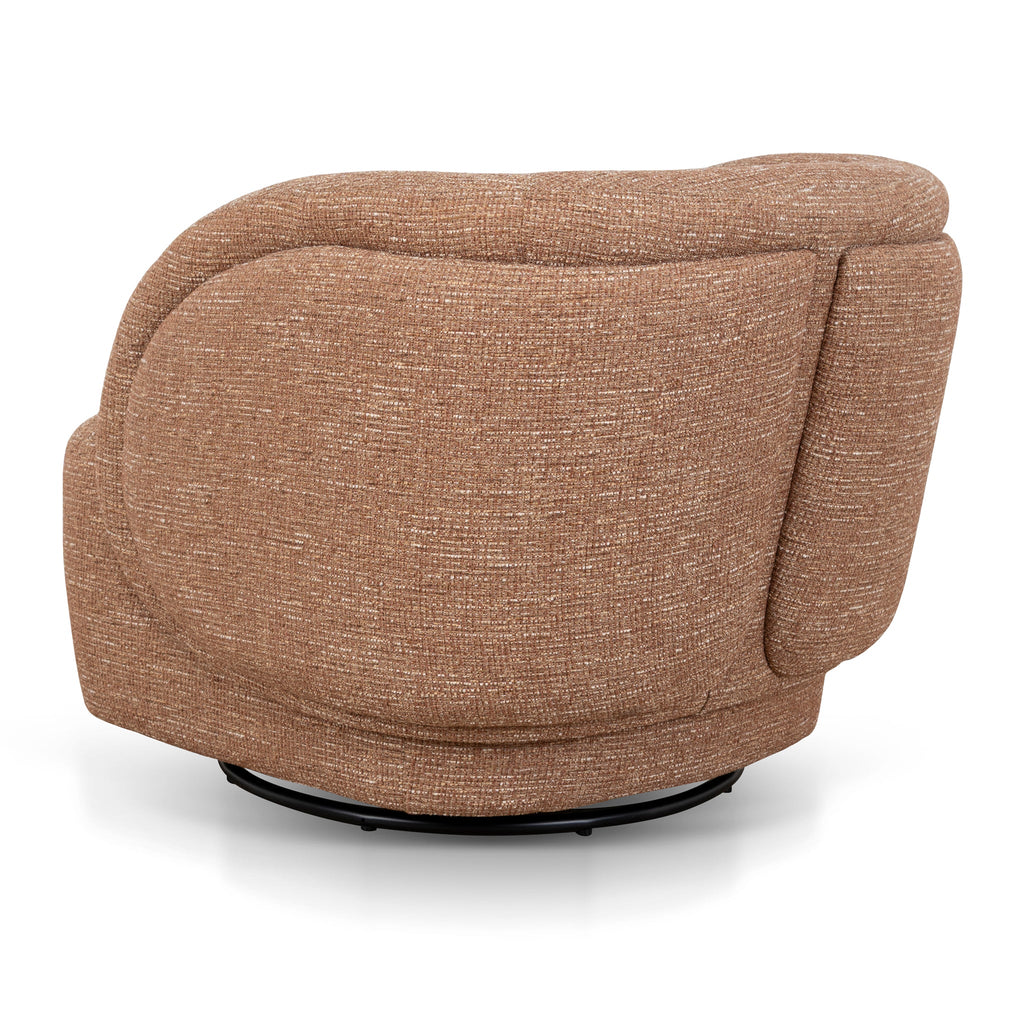 Swivel Armchair - Russet Brown