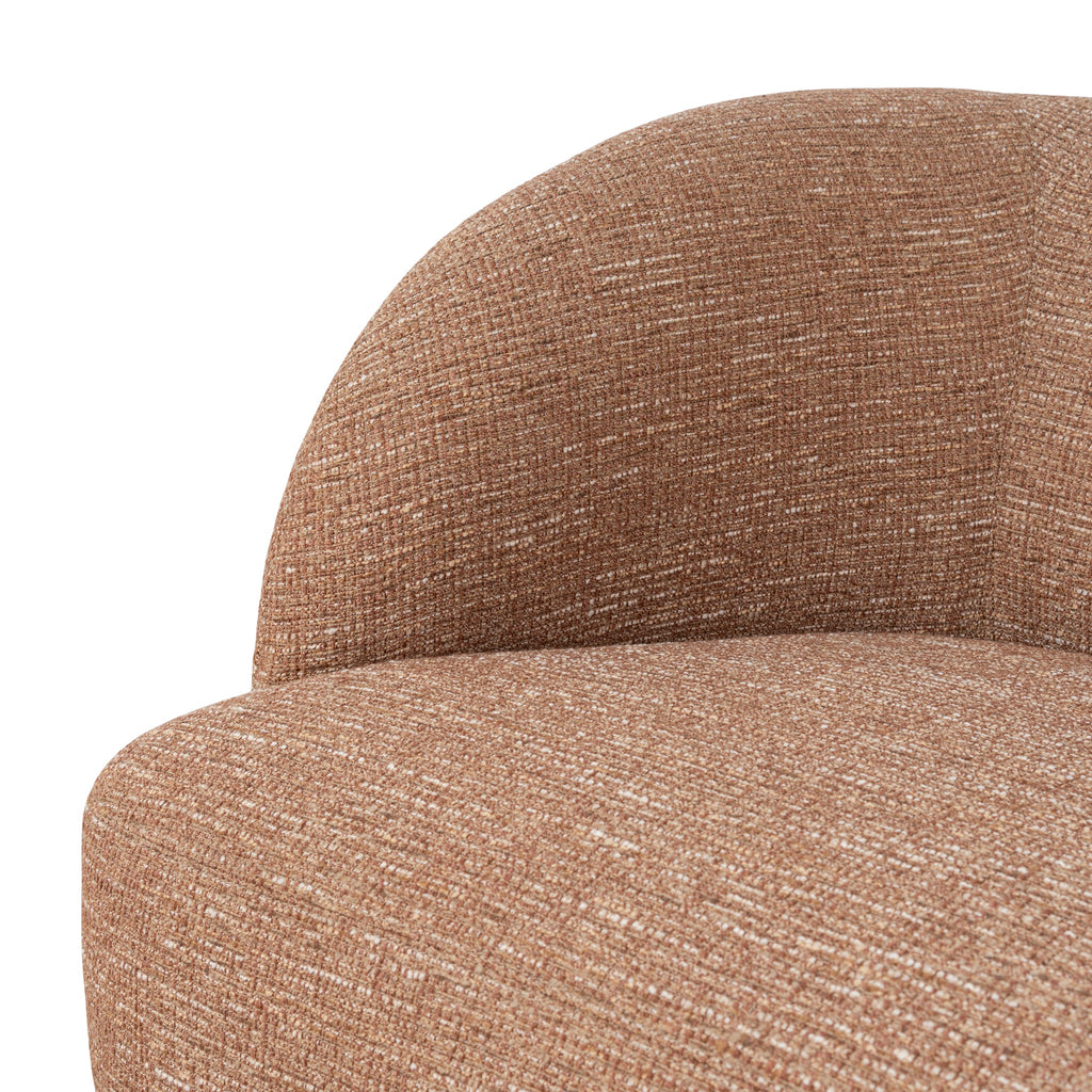 Swivel Armchair - Russet Brown