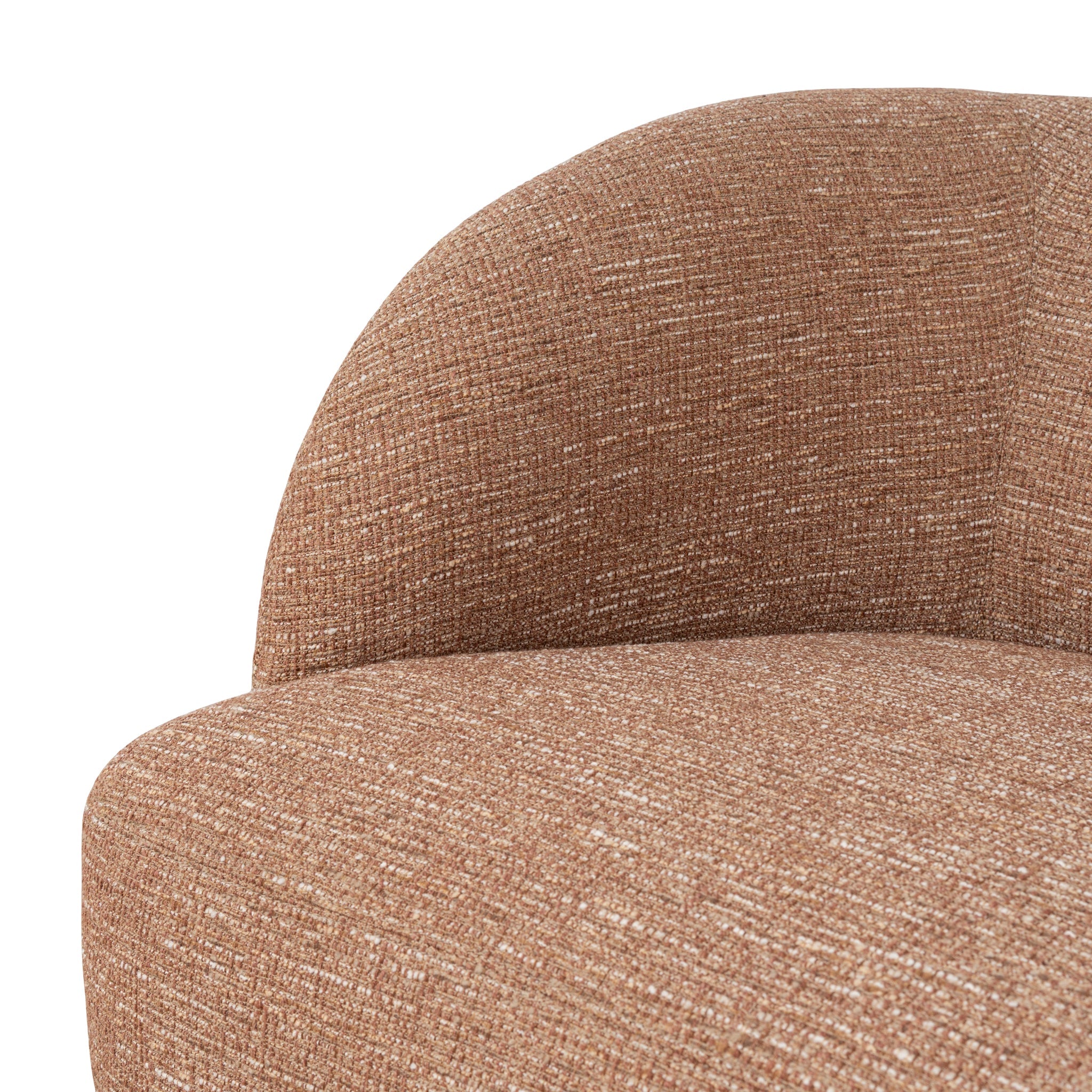 Swivel Armchair - Russet Brown
