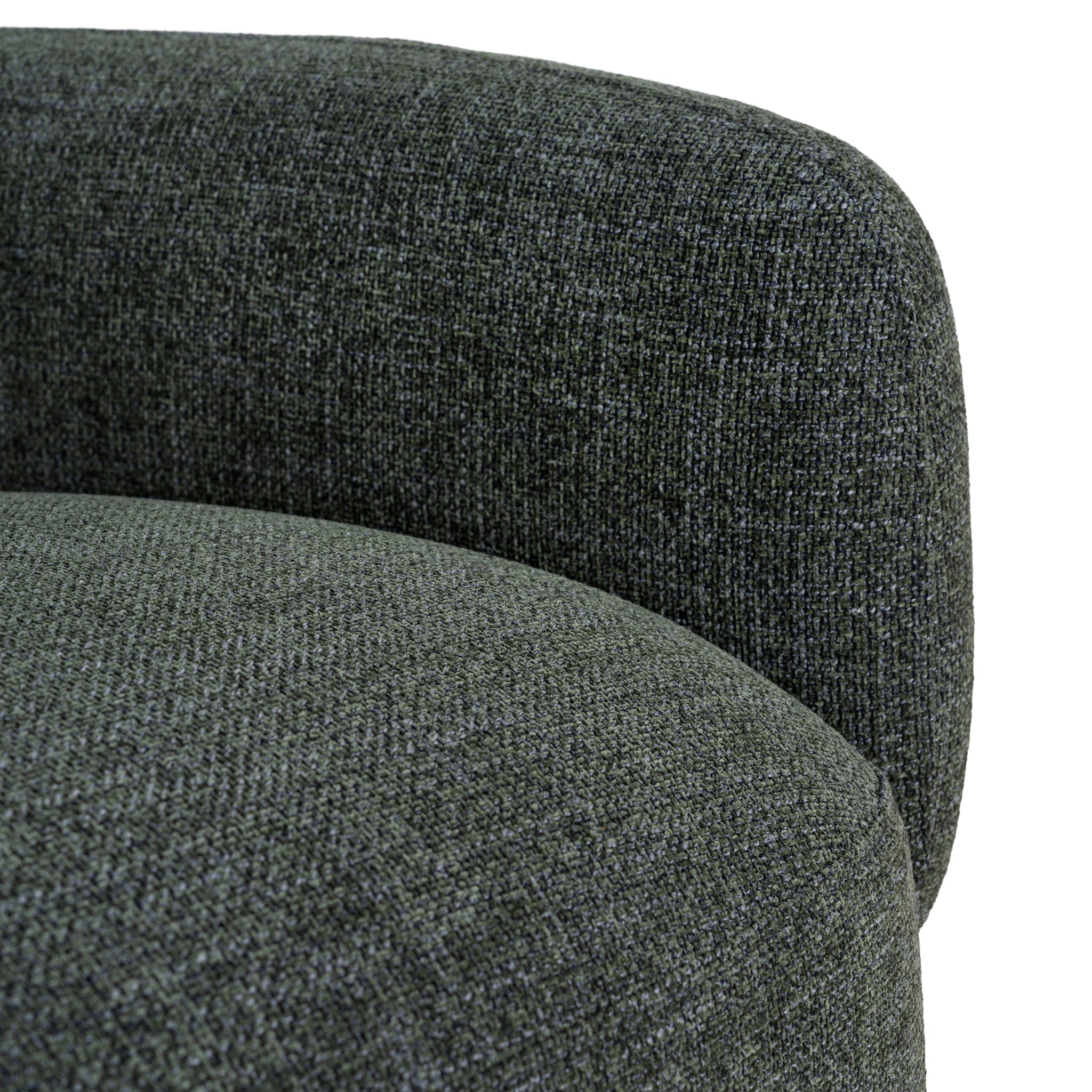 Left Chaise Modular Sofa - Moss Green