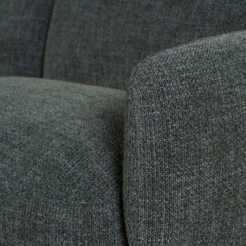 Left Chaise Modular Sofa - Moss Green