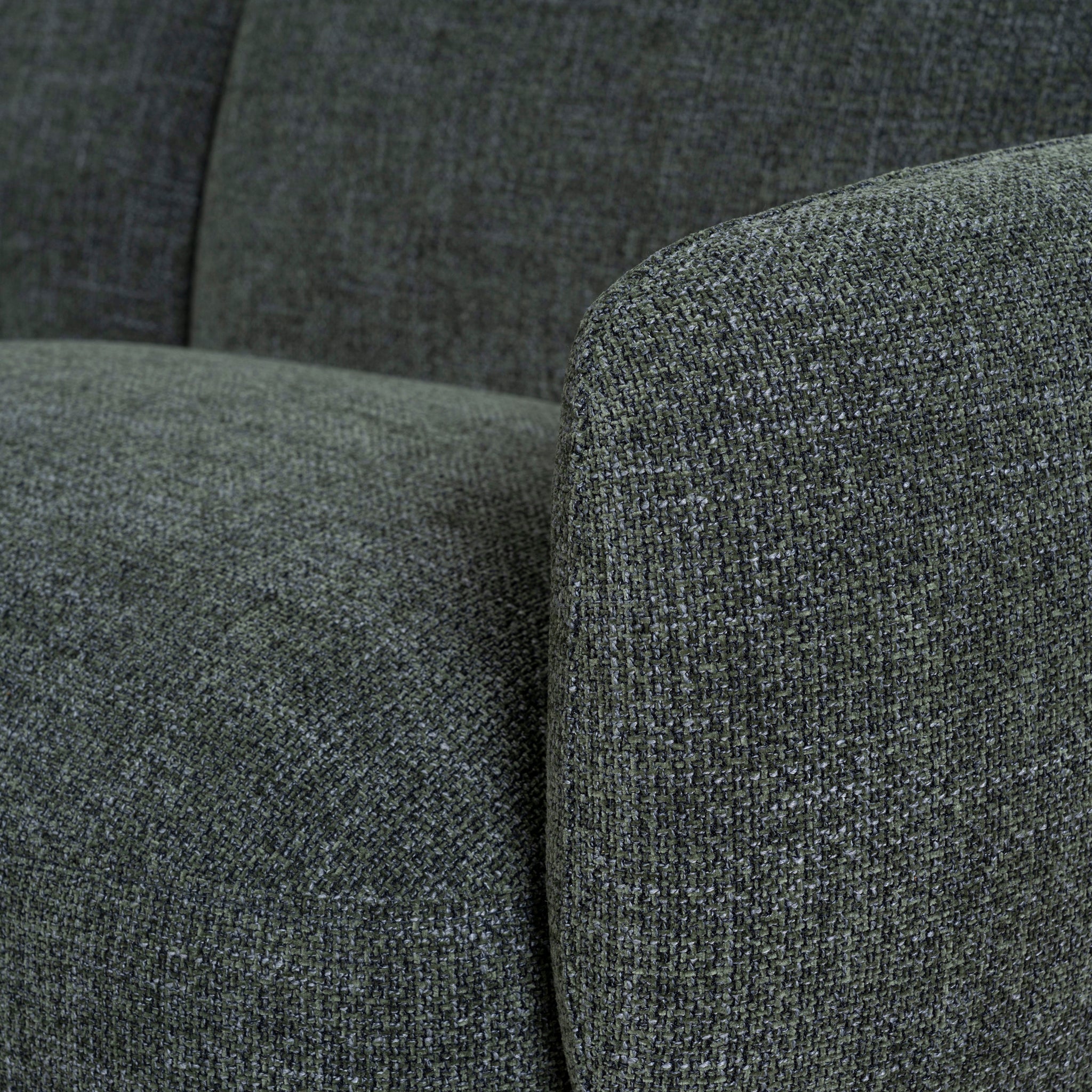 Left Chaise Modular Sofa - Moss Green