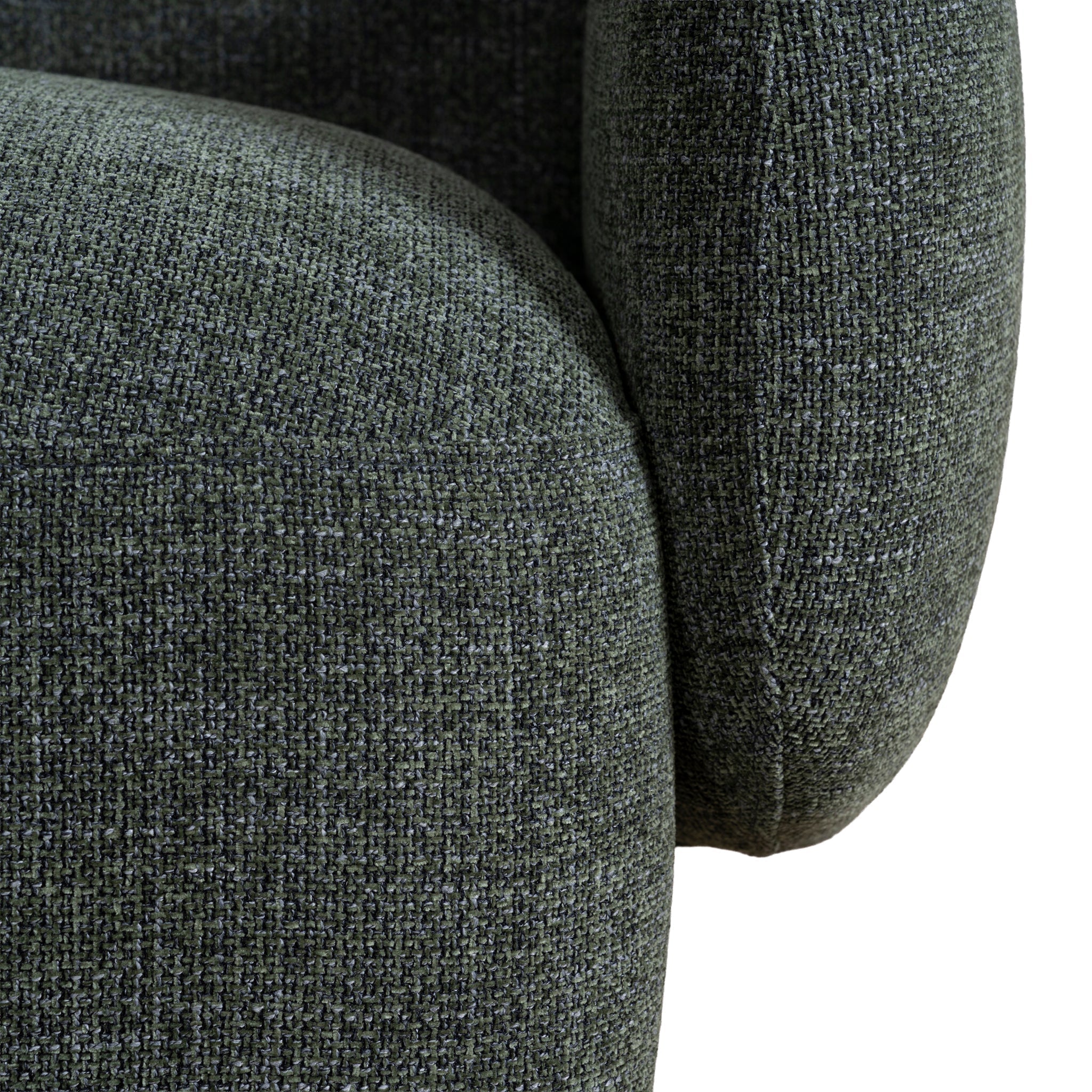 Left Chaise Modular Sofa - Moss Green
