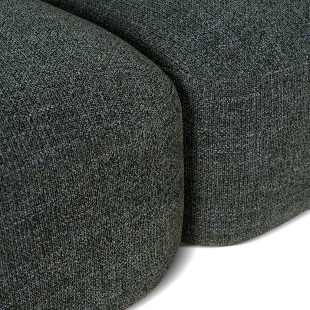 Right Chaise Modular Sofa - Moss Green