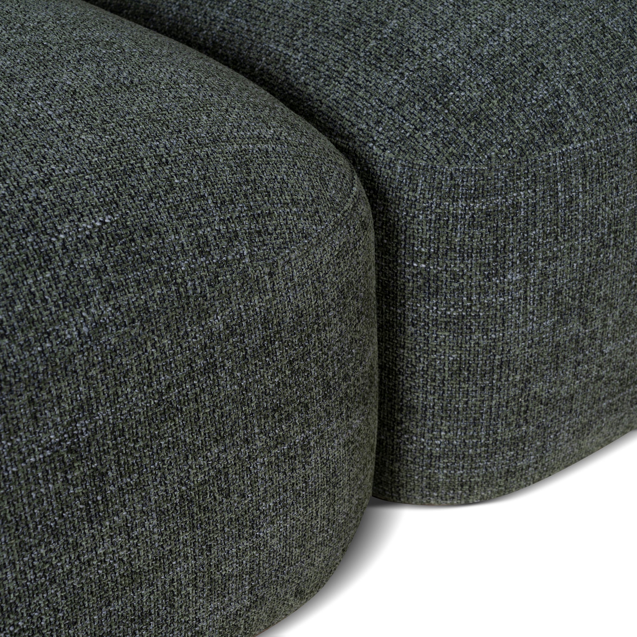 Right Chaise Modular Sofa - Moss Green