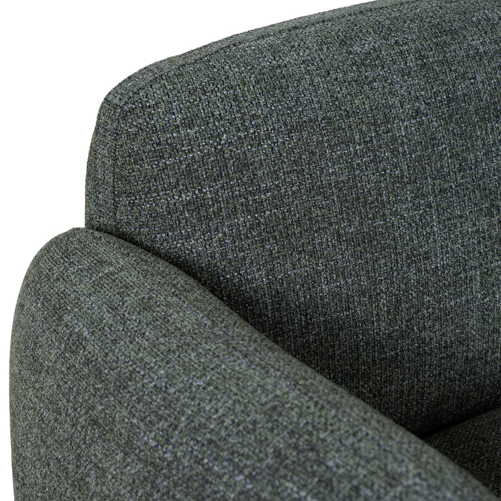 Right Chaise Modular Sofa - Moss Green