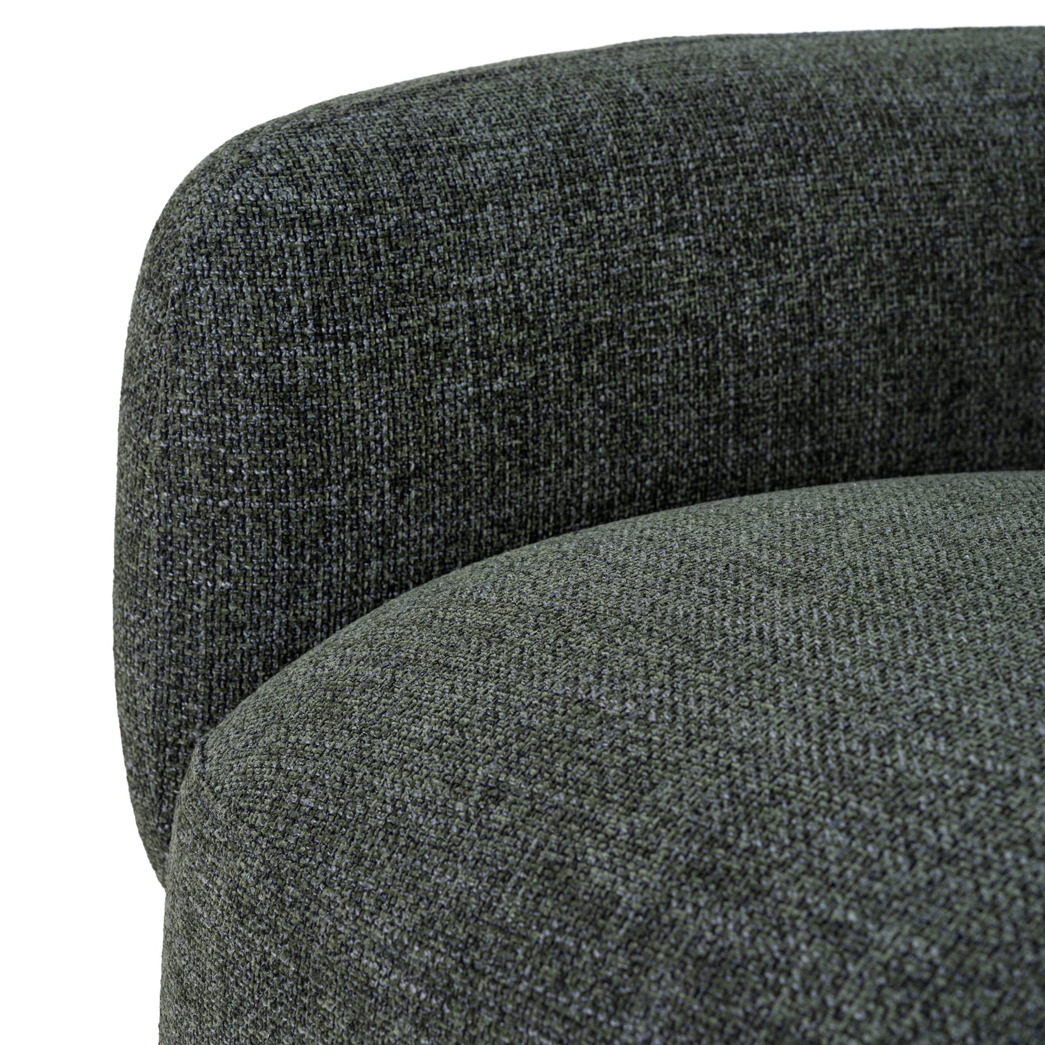 Right Chaise Modular Sofa - Moss Green
