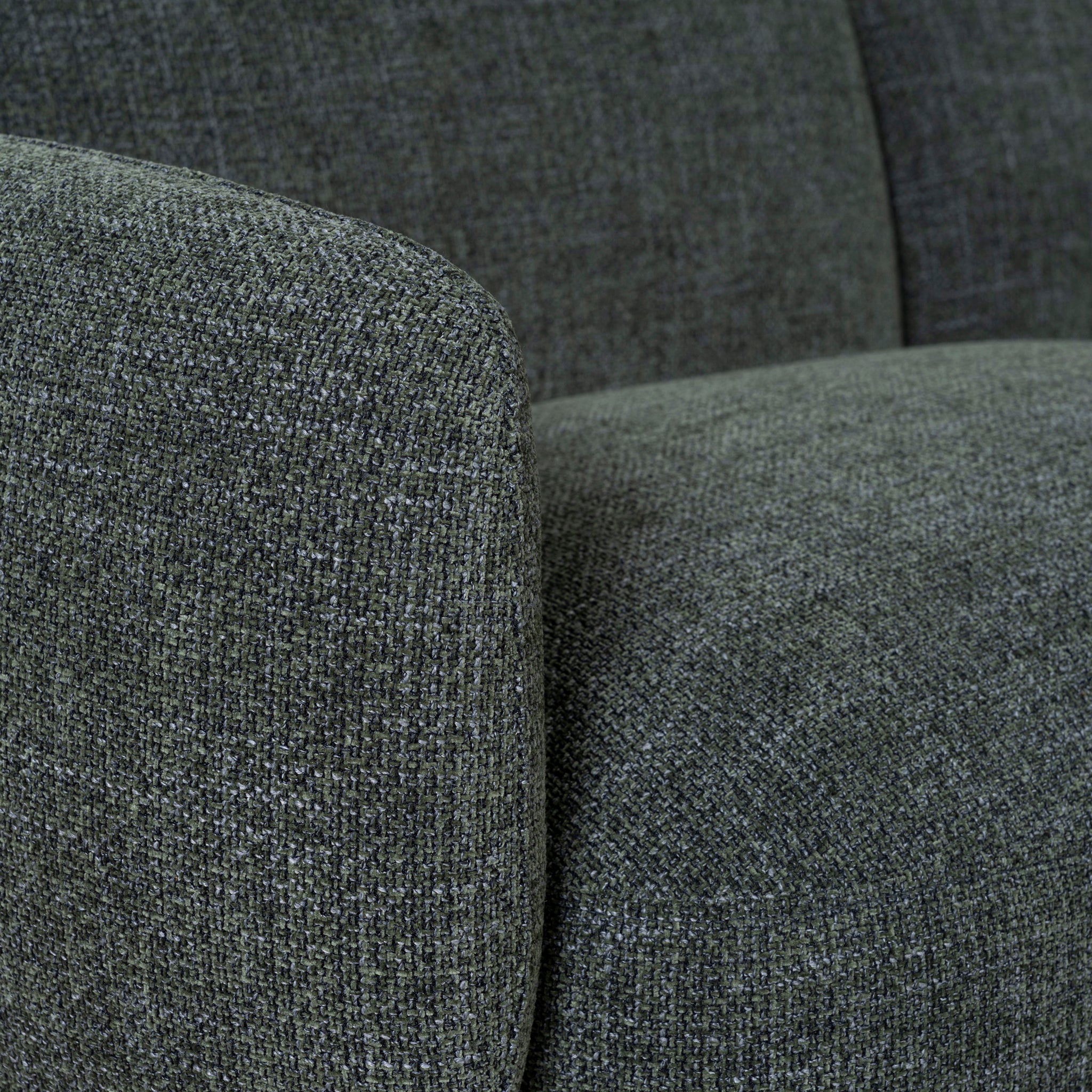 Right Chaise Modular Sofa - Moss Green