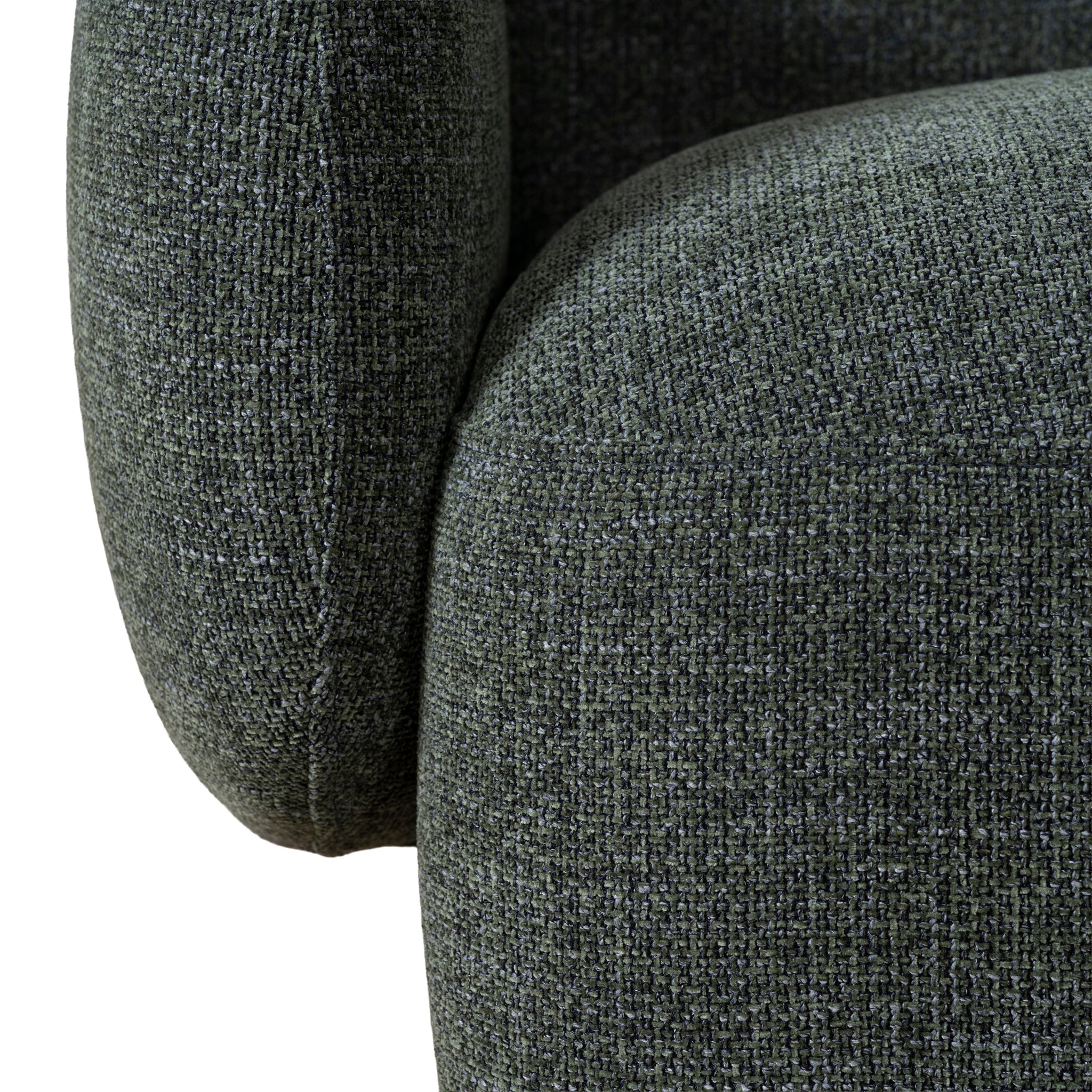 Right Chaise Modular Sofa - Moss Green