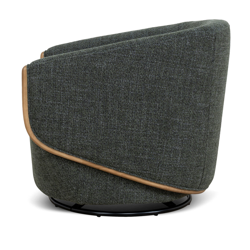 Swivel Armchair - Moss Green