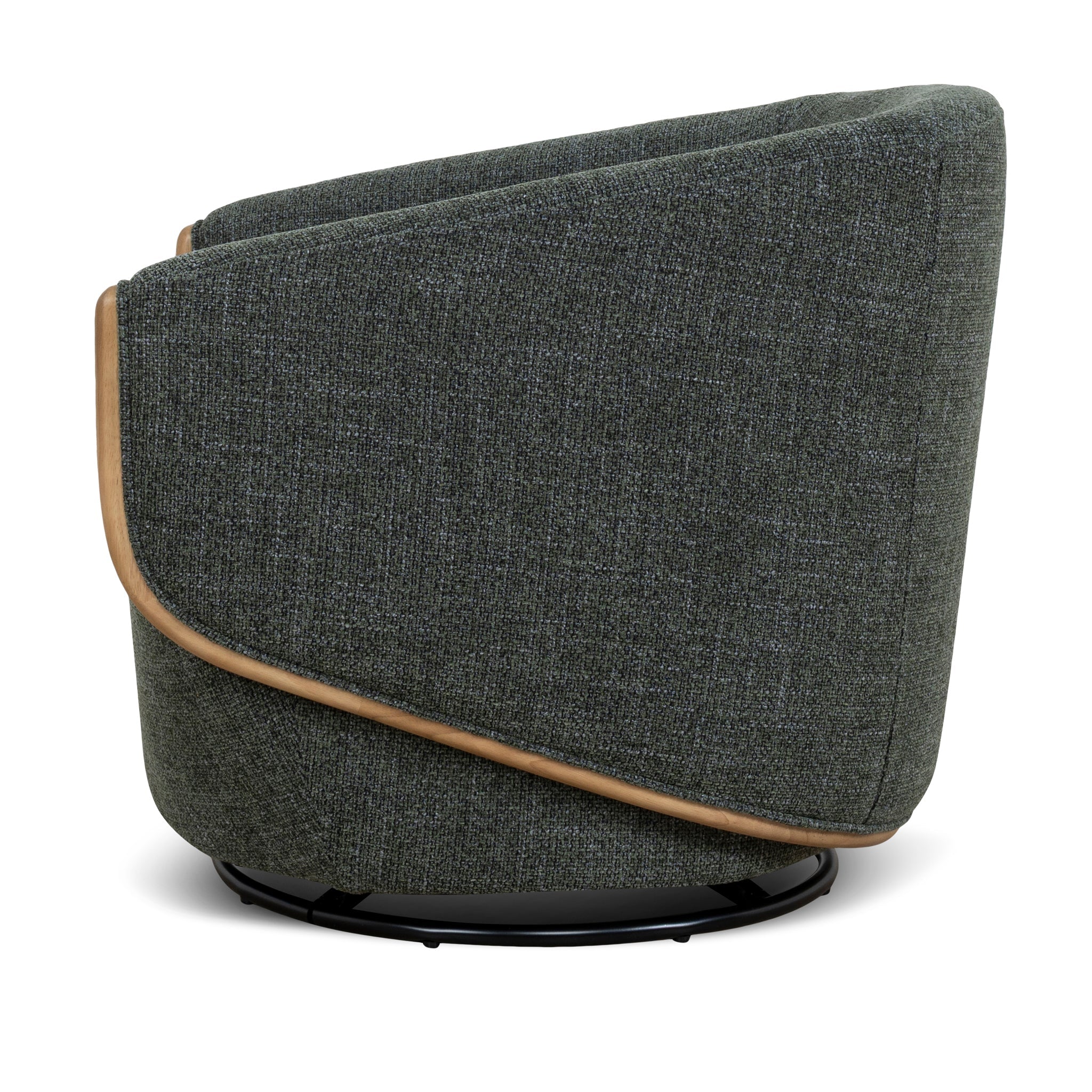 Swivel Armchair - Moss Green