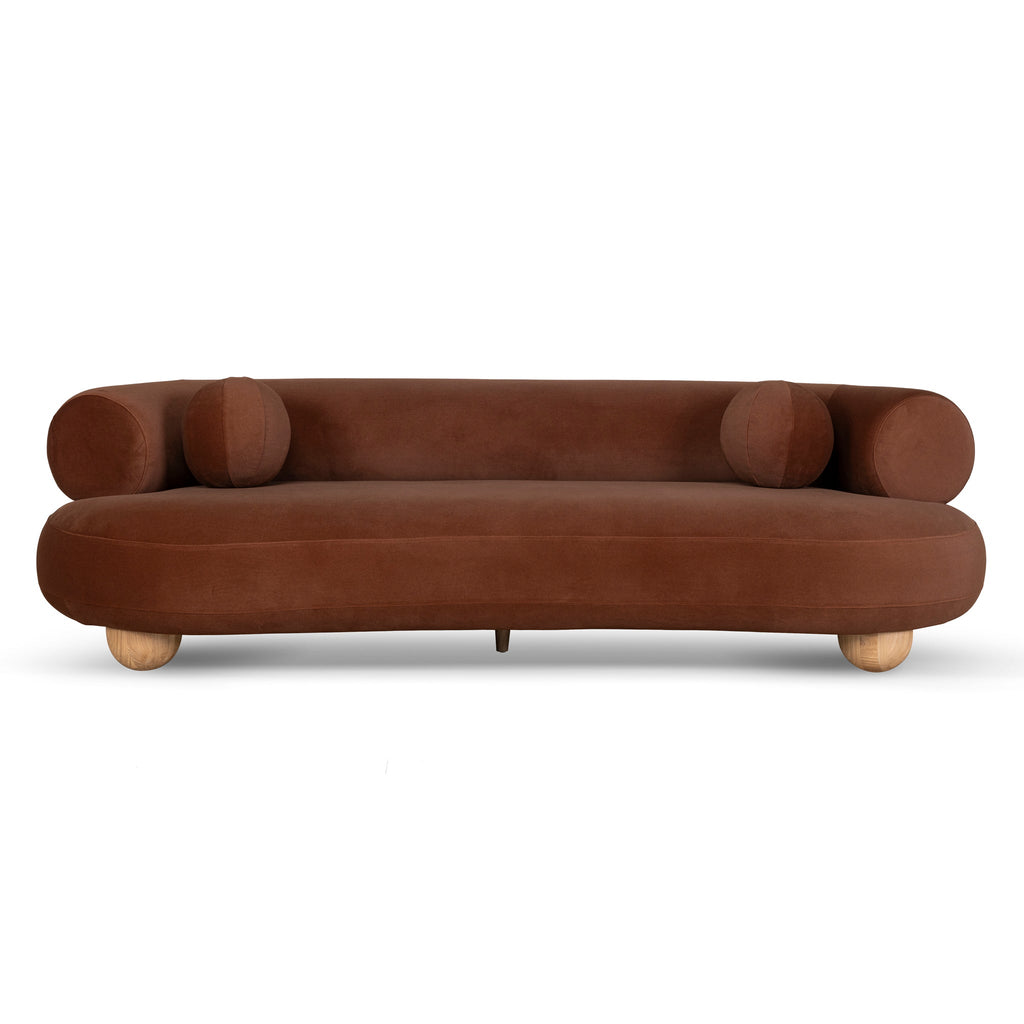 3 Seater Sofa - Burnt Brown
