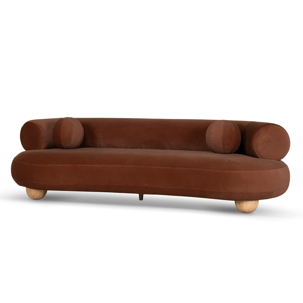 3 Seater Sofa - Burnt Brown