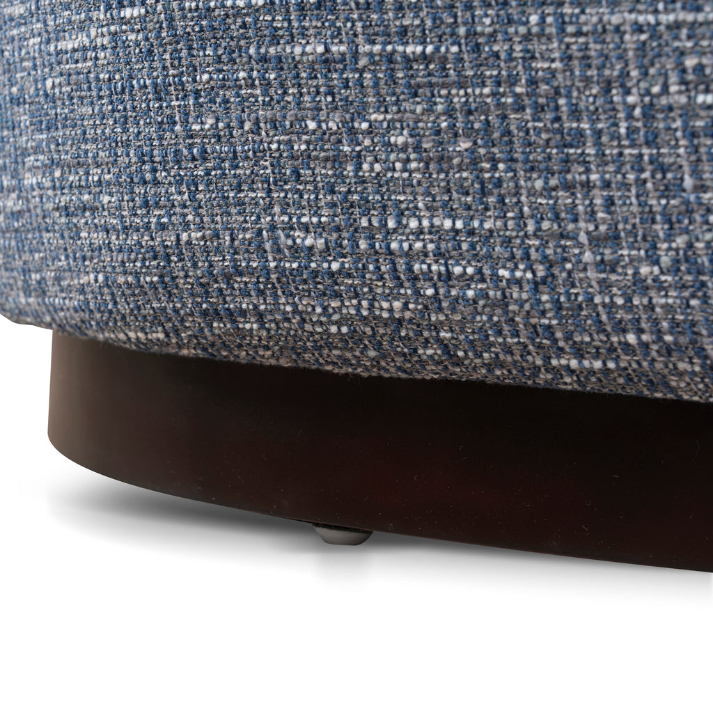 1.8m Long Firenze Ottoman- Prussian Blue