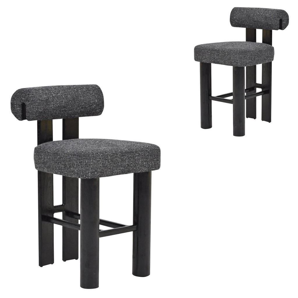 Black Barstool - Field Charcoal (Set of 2)