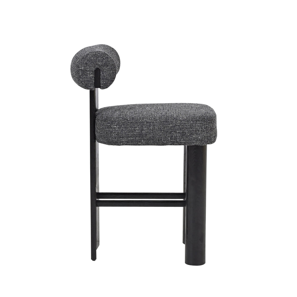 Black Barstool - Field Charcoal (Set of 2)