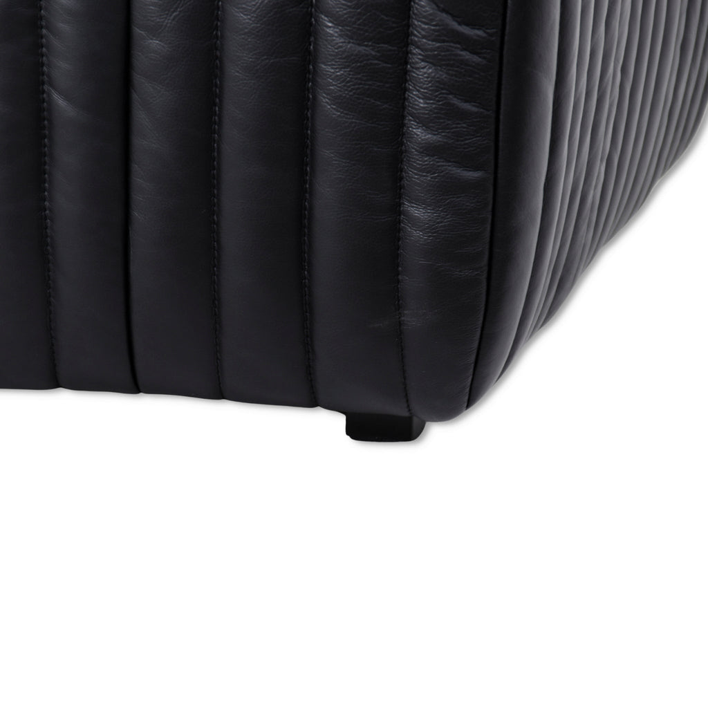 3 Seater Sofa - Black Leather