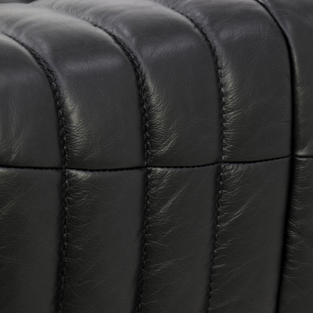 3 Seater Sofa - Black Leather