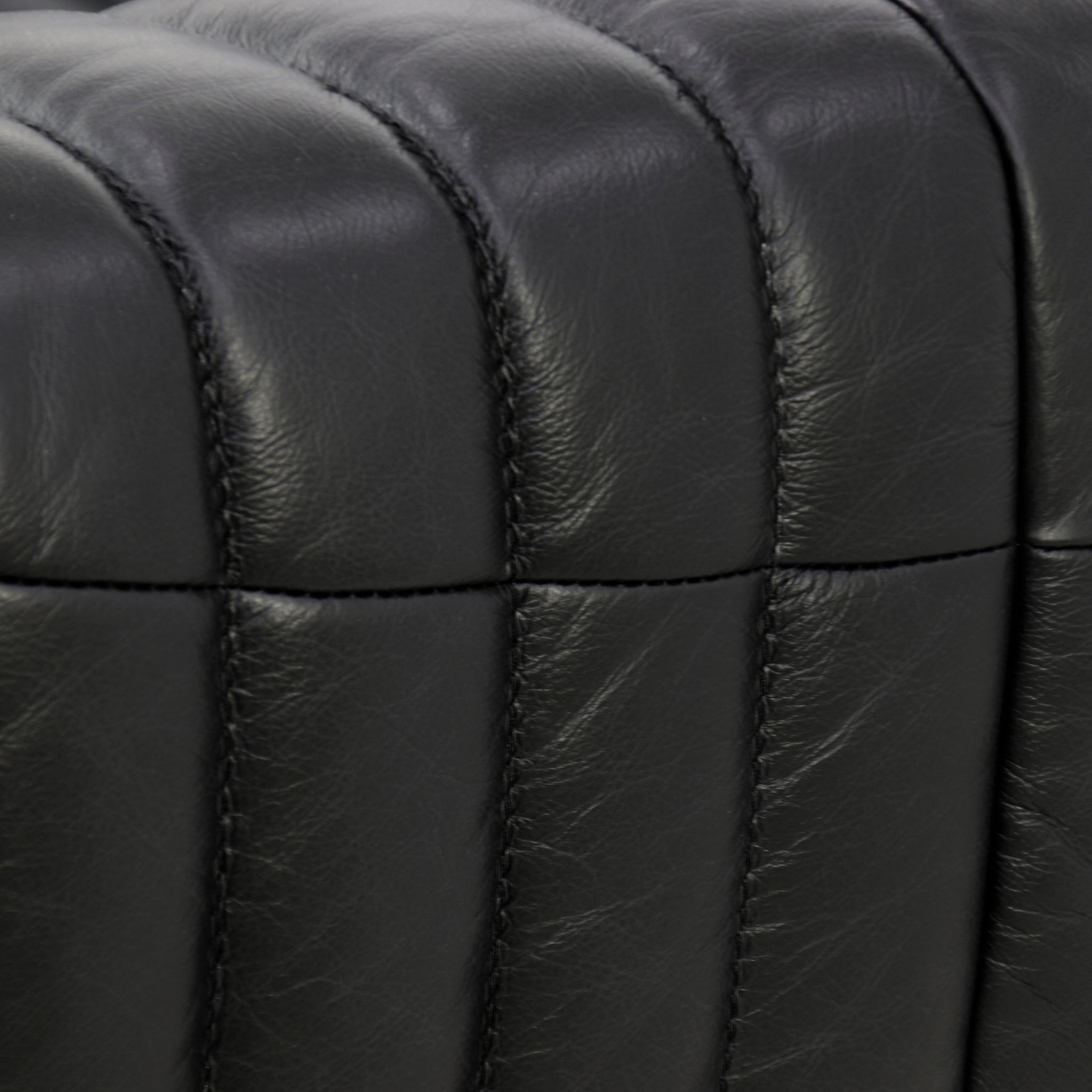 3 Seater Sofa - Black Leather