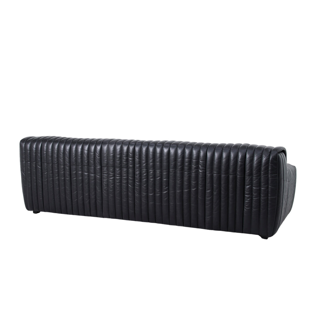 3 Seater Sofa - Black Leather
