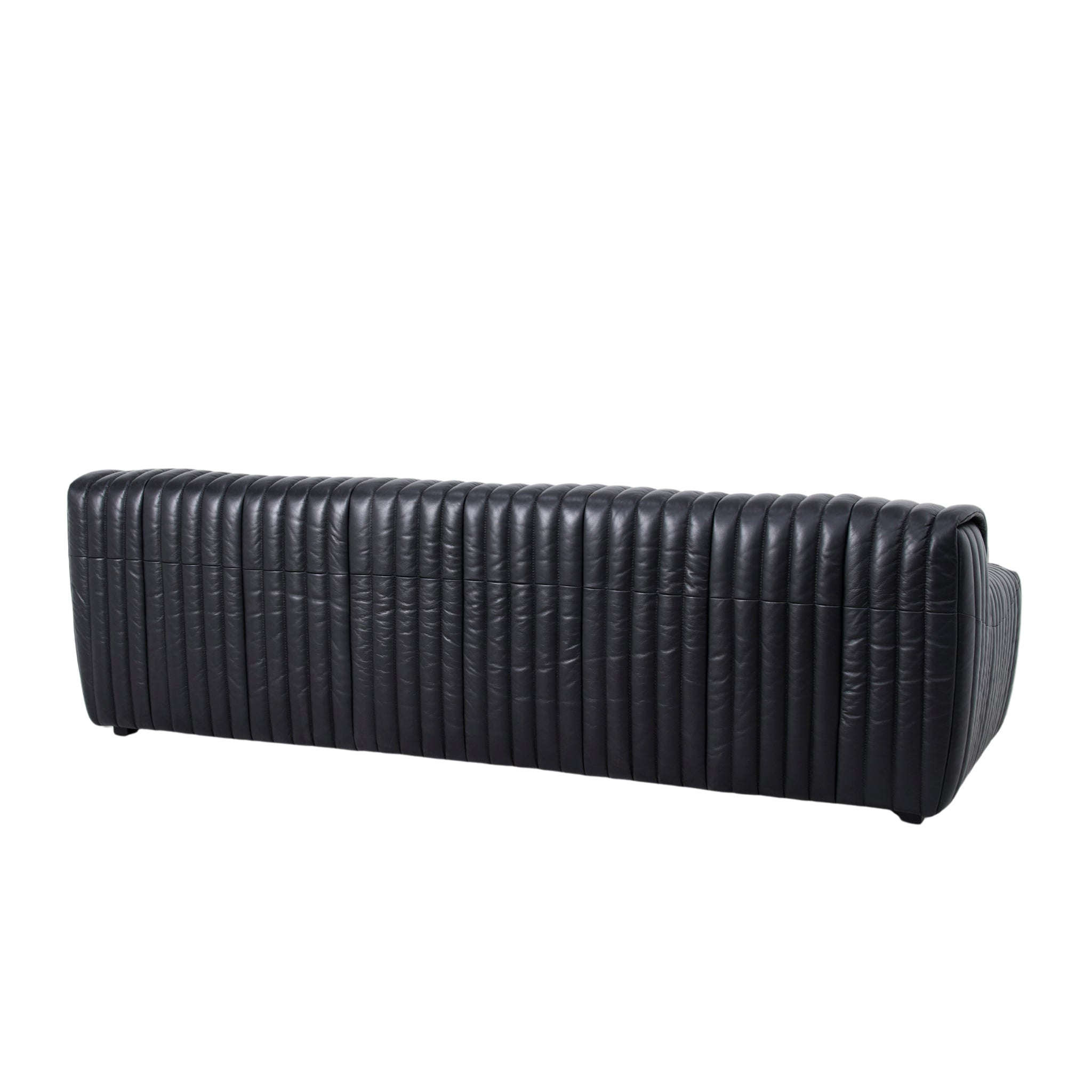 3 Seater Sofa - Black Leather
