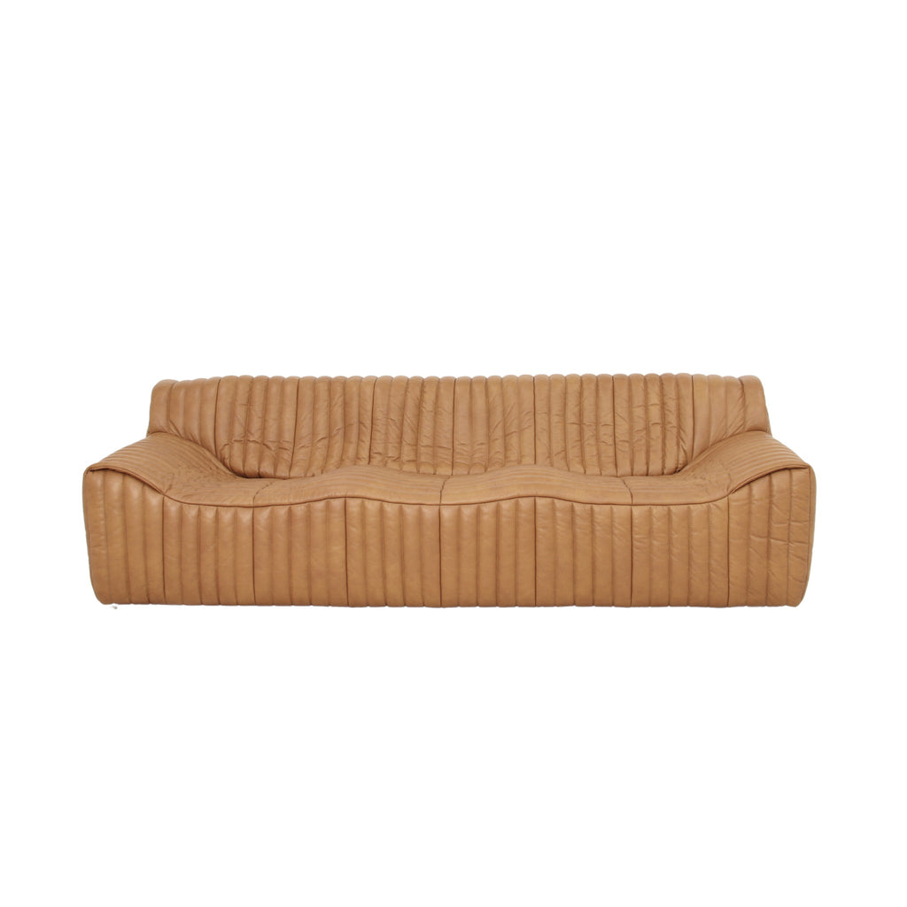 3 Seater Sofa - Amber Tan Leather