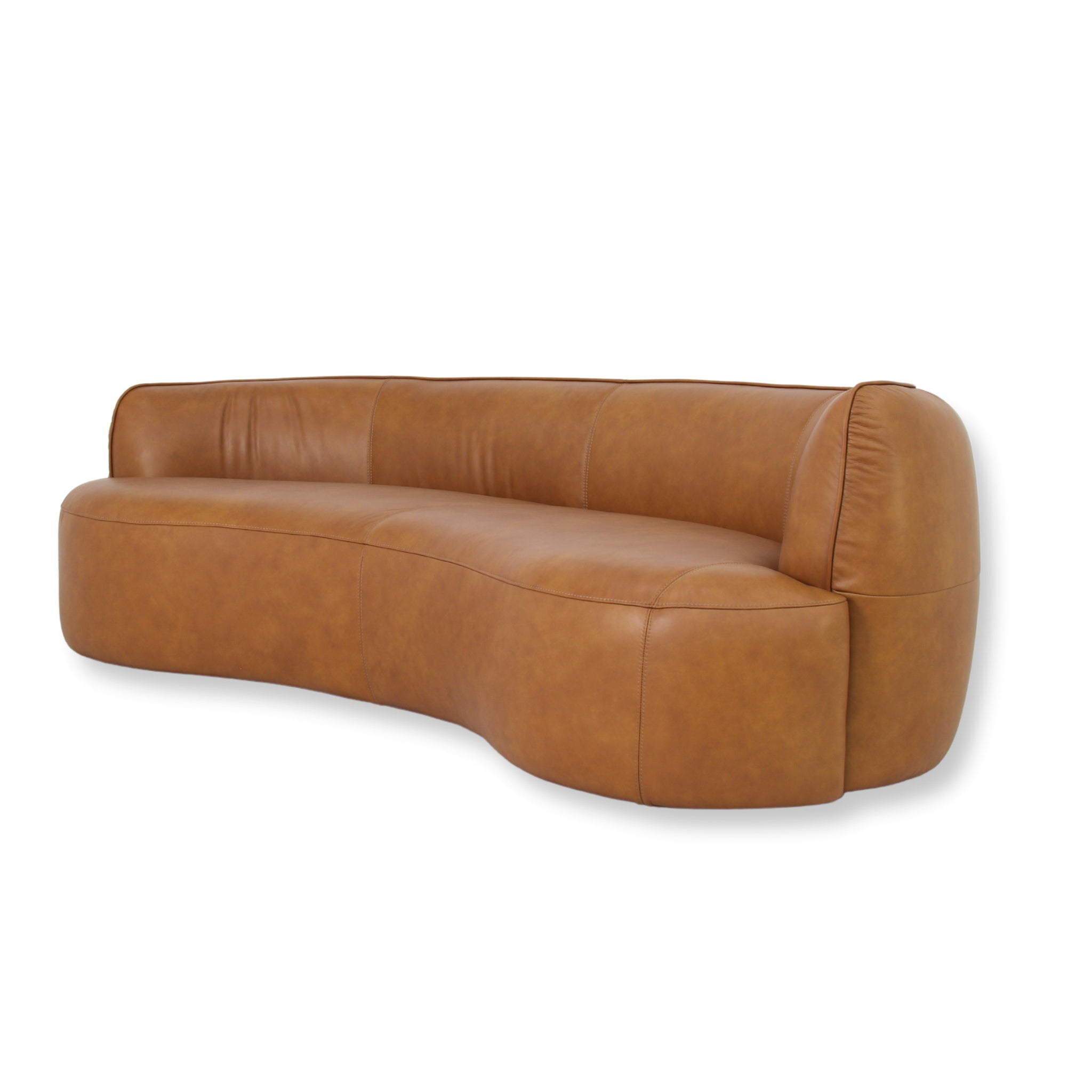 3 Seater Sofa - Amber Tan Leather
