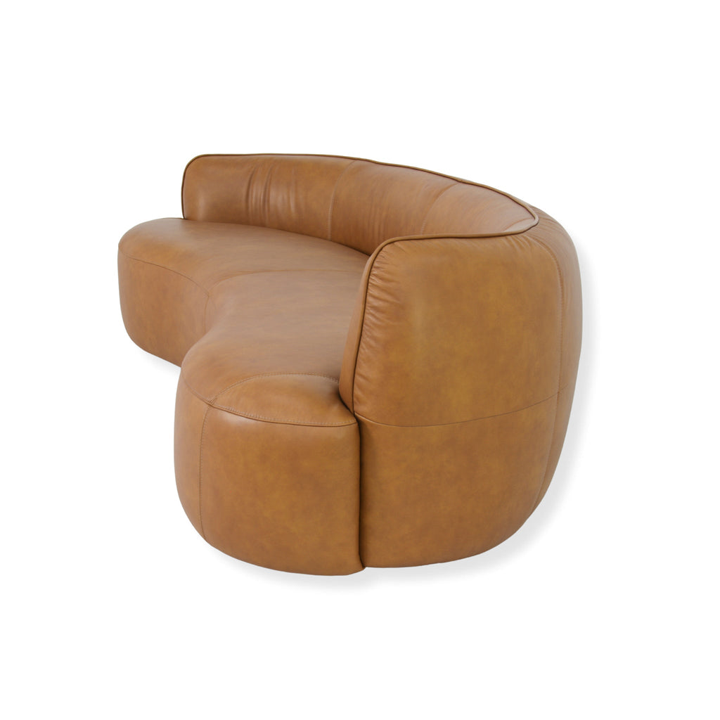 3 Seater Sofa - Amber Tan Leather