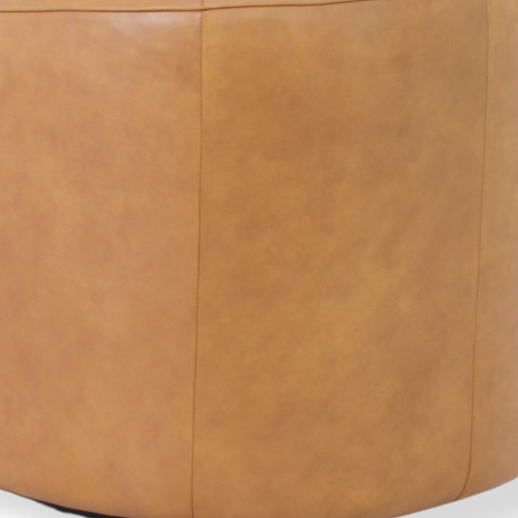 Swivel Armchair - Amber Tan Leather