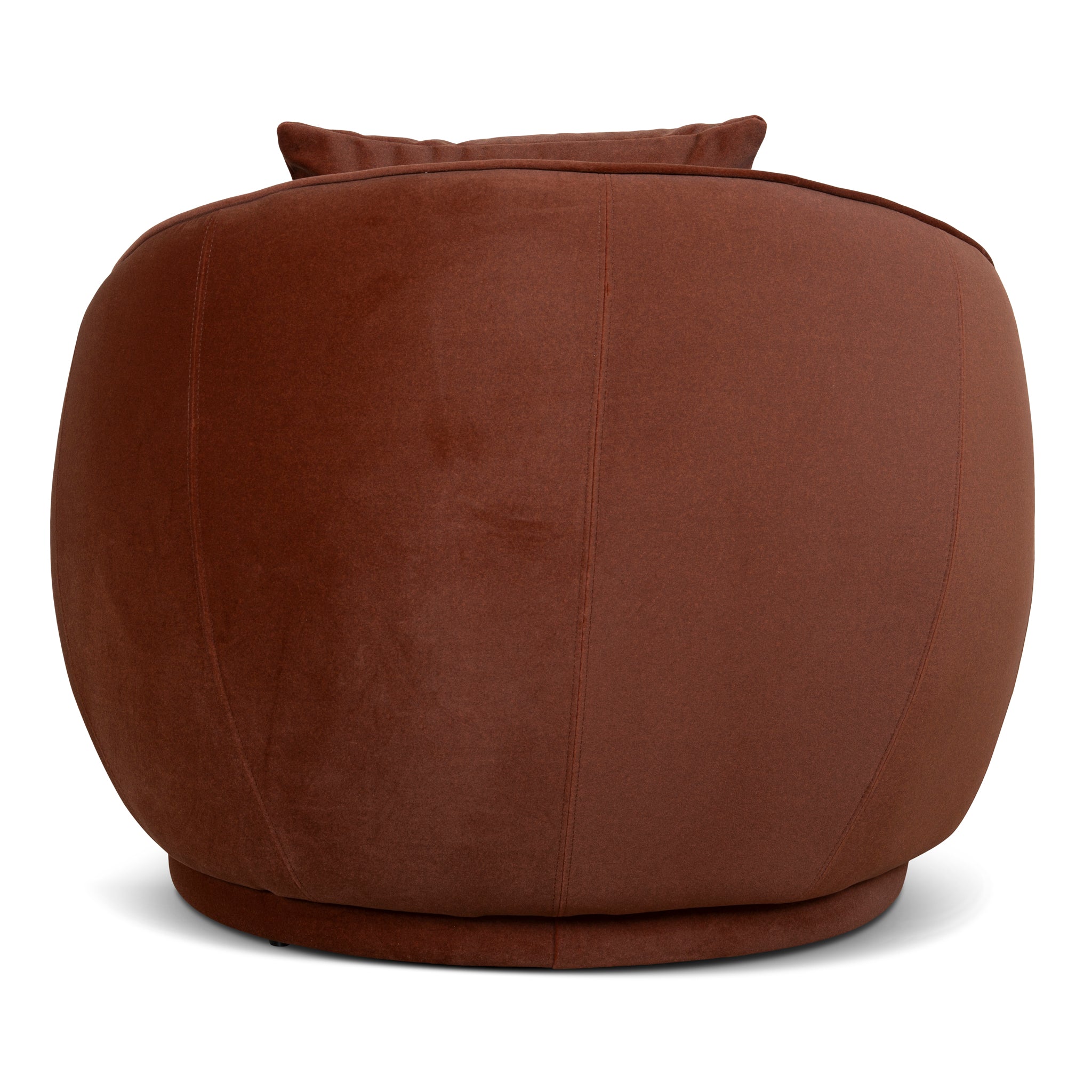 Fabric Armchair - Burnt Brown