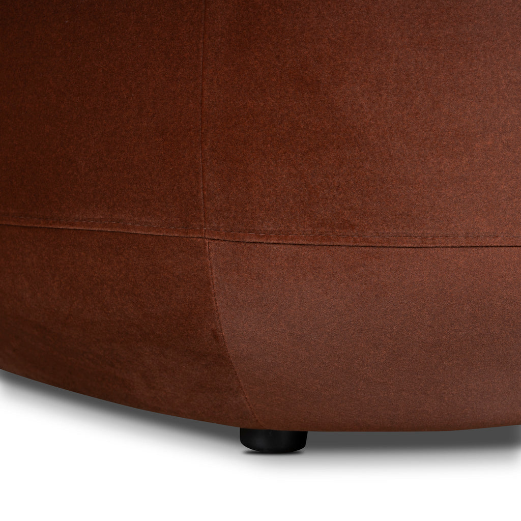 Modular Left Chaise Sofa - Burnt Brown
