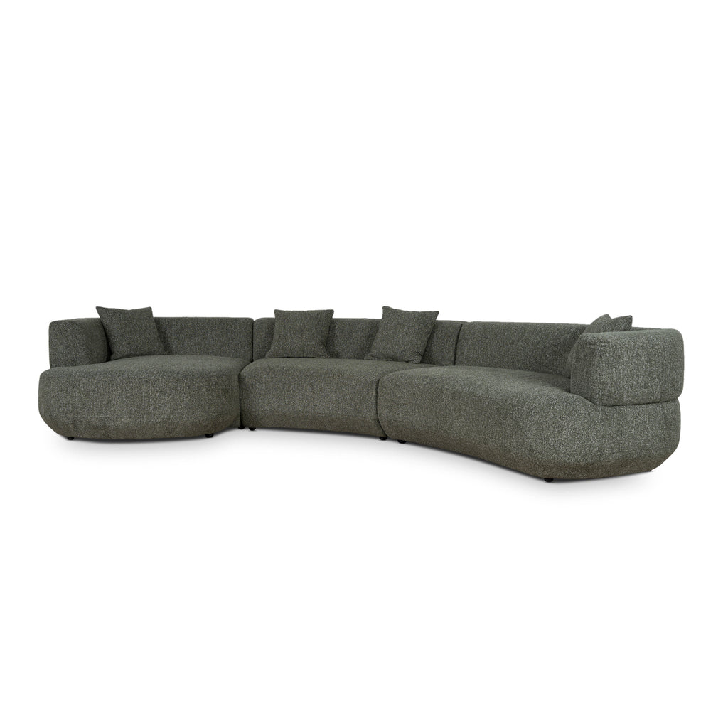 Modular Left Chaise Sofa - Canopy Green