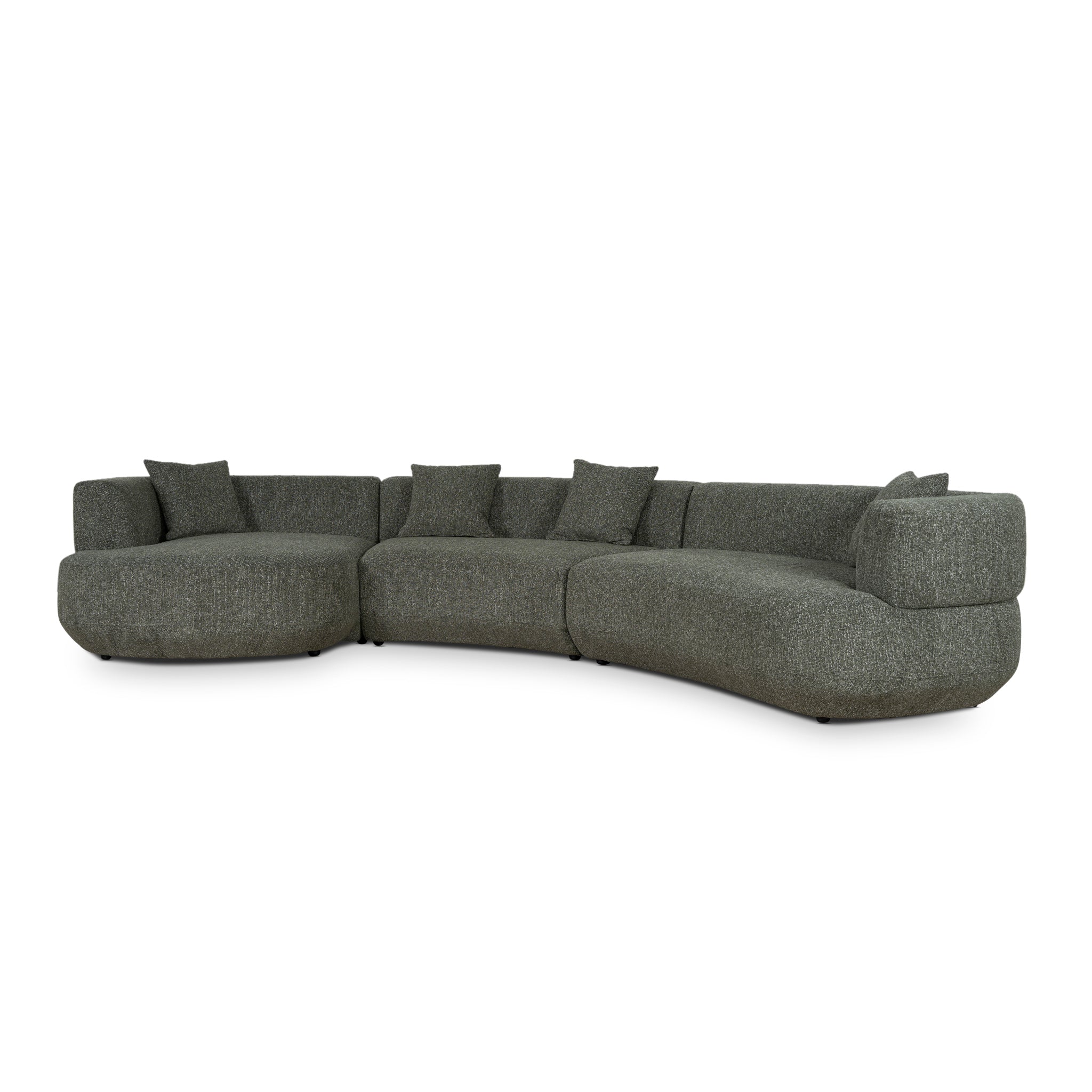 Modular Left Chaise Sofa - Canopy Green