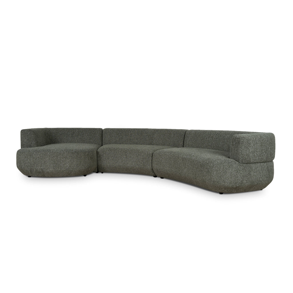 Modular Left Chaise Sofa - Canopy Green