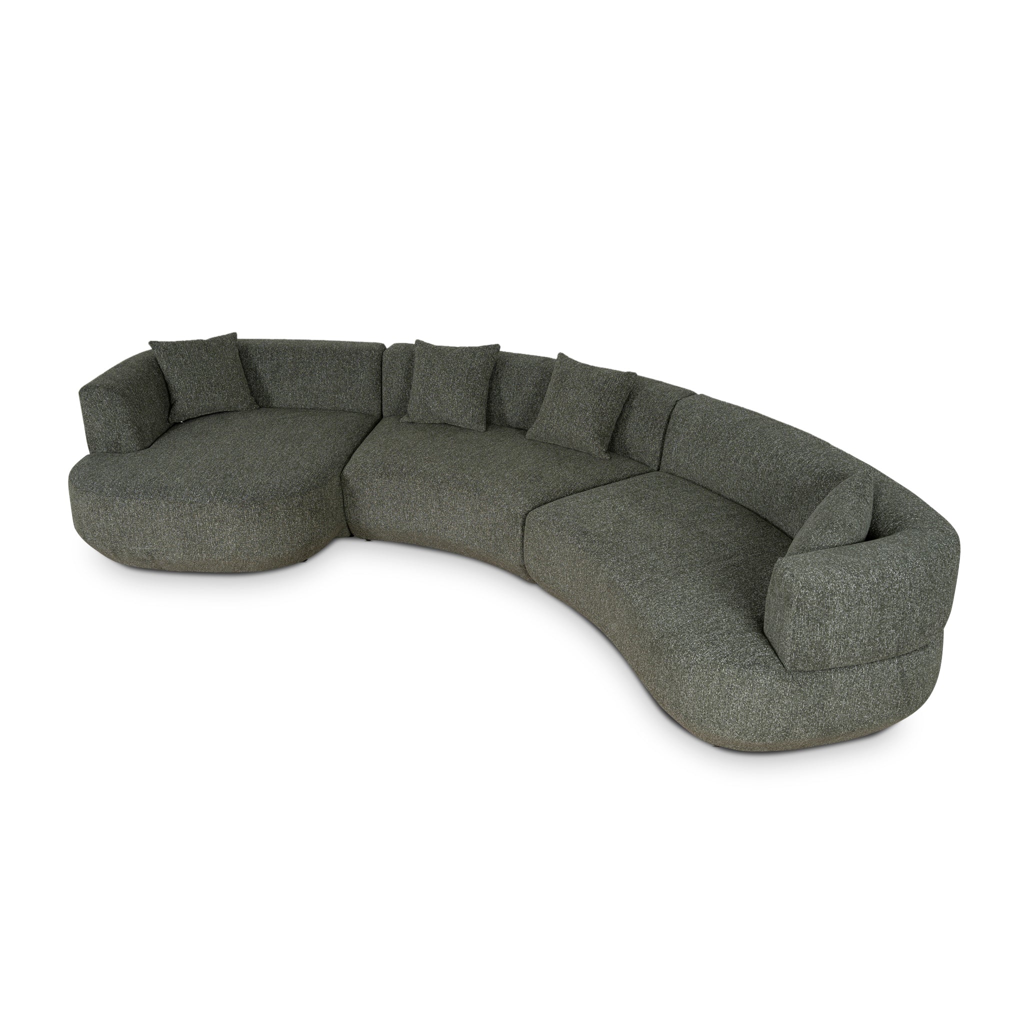 Modular Left Chaise Sofa - Canopy Green