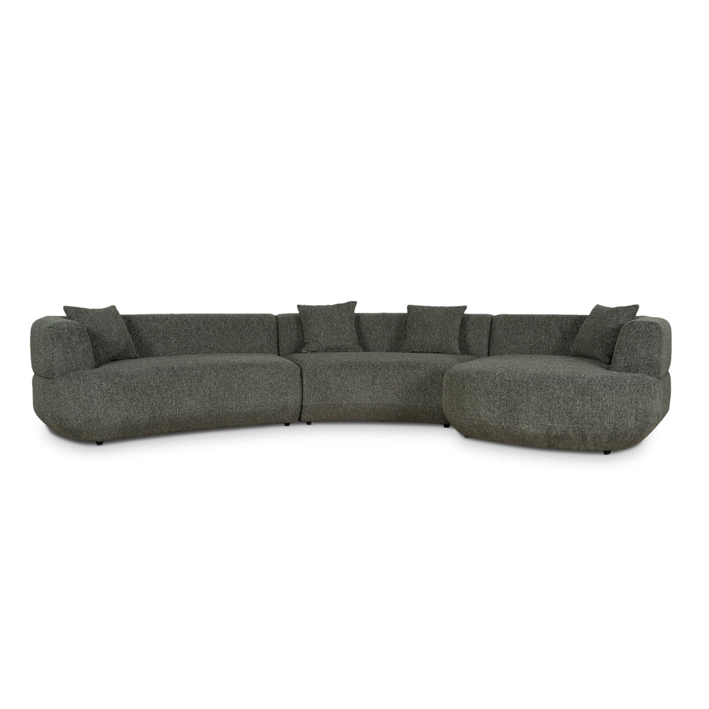 Modular Right Chaise Sofa - Canopy Green