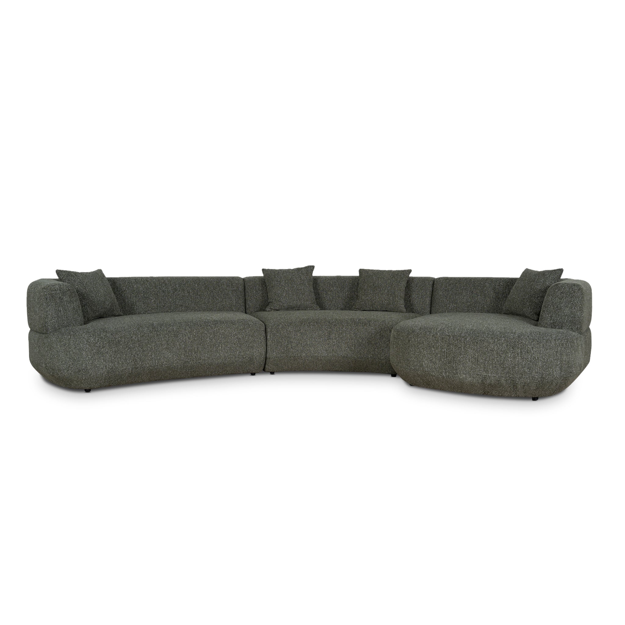 Modular Right Chaise Sofa - Canopy Green