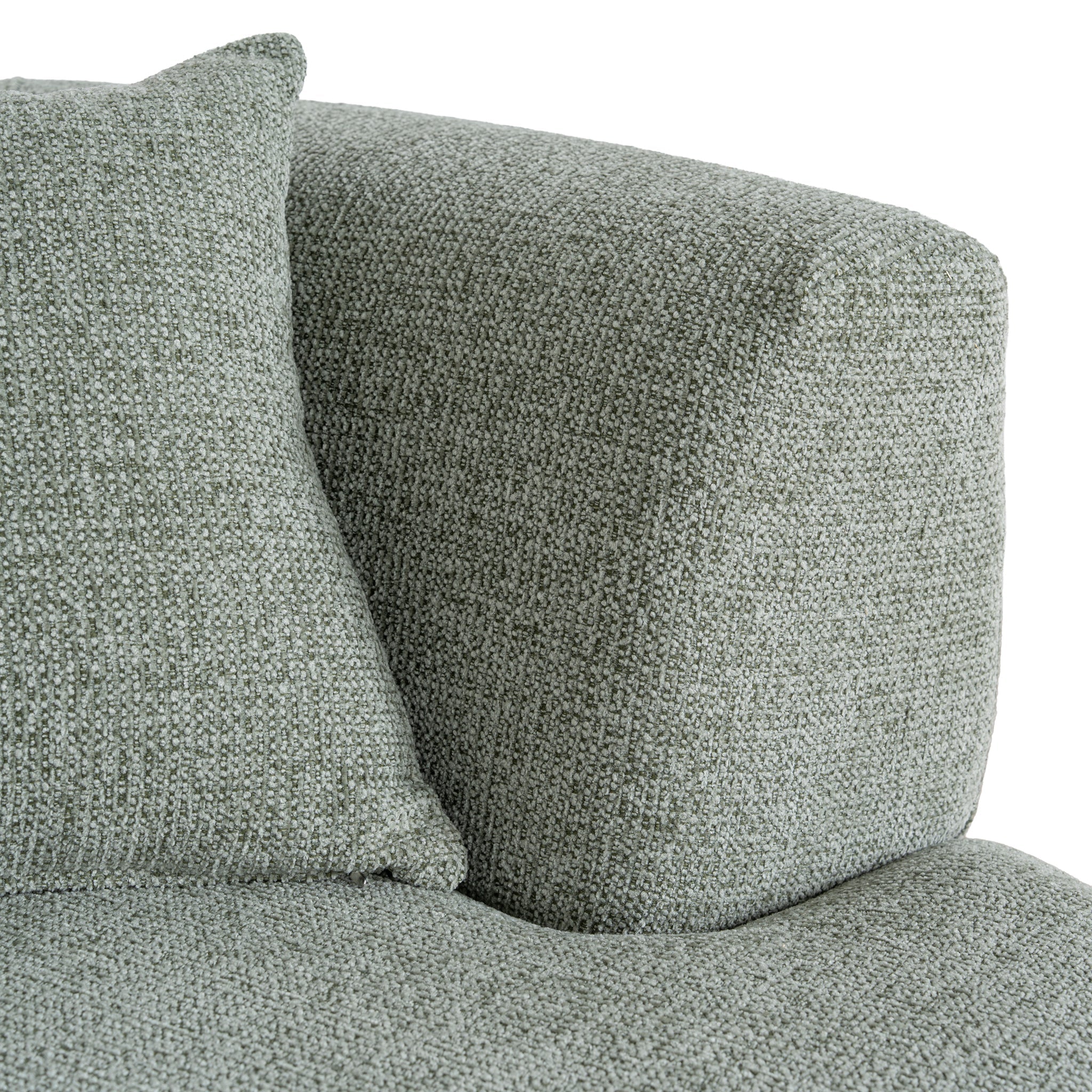Modular Left Chaise Sofa - Coral Light Green