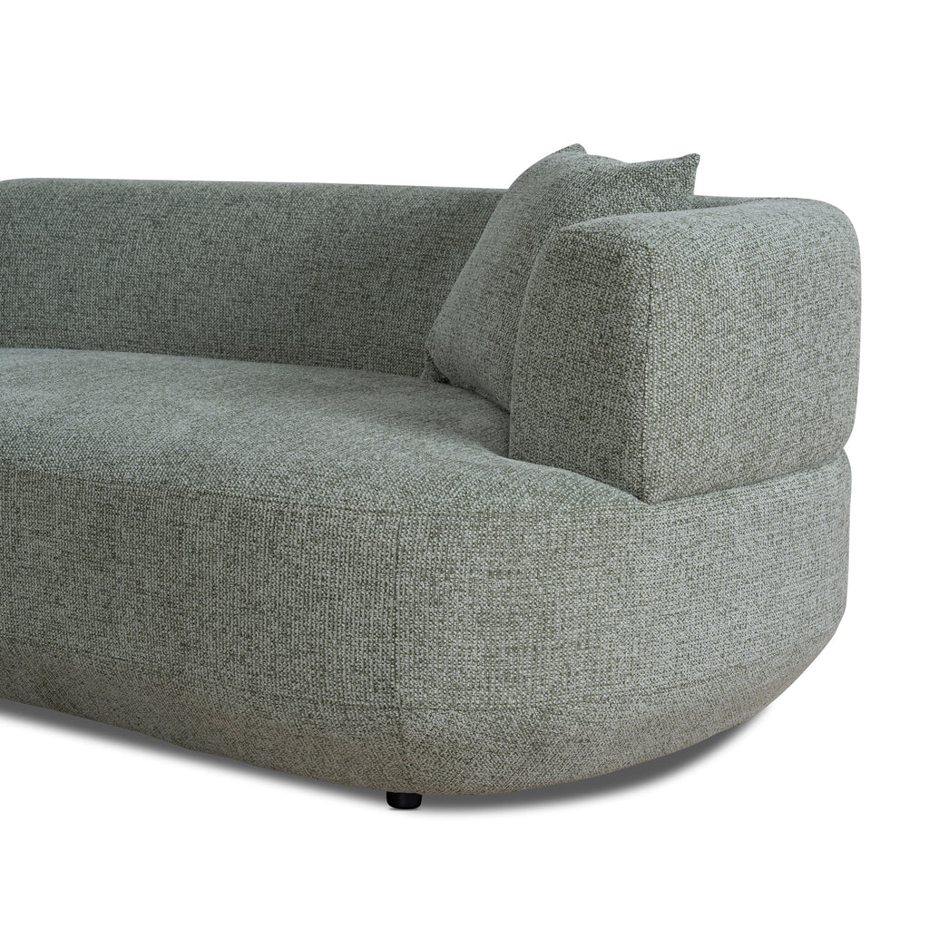 Modular Left Chaise Sofa - Coral Light Green