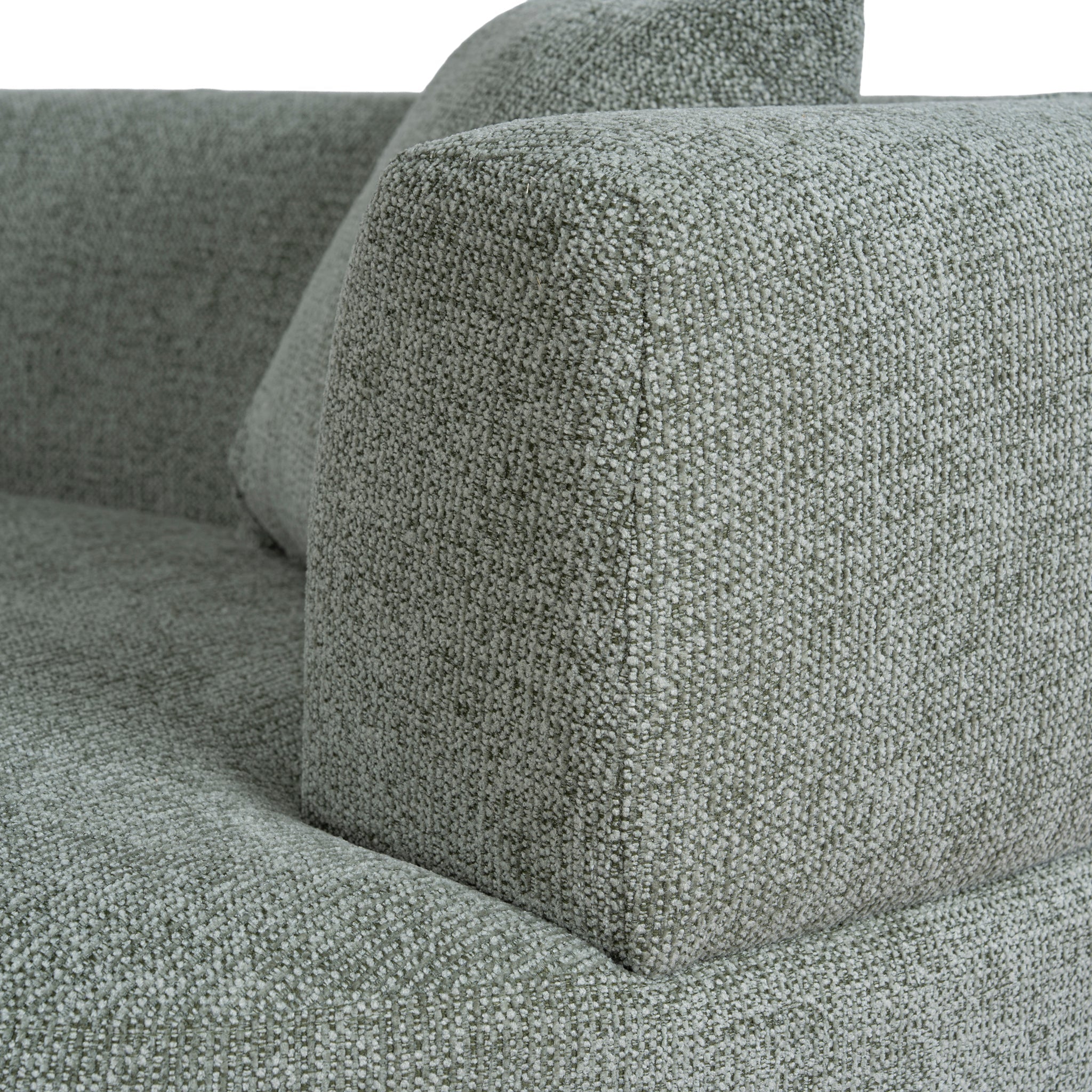 Modular Left Chaise Sofa - Coral Light Green