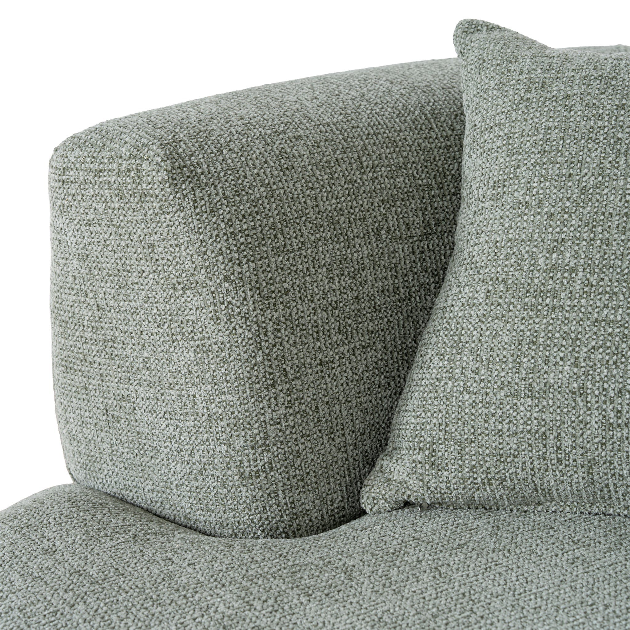 Modular Right Chaise Sofa - Coral Light Green