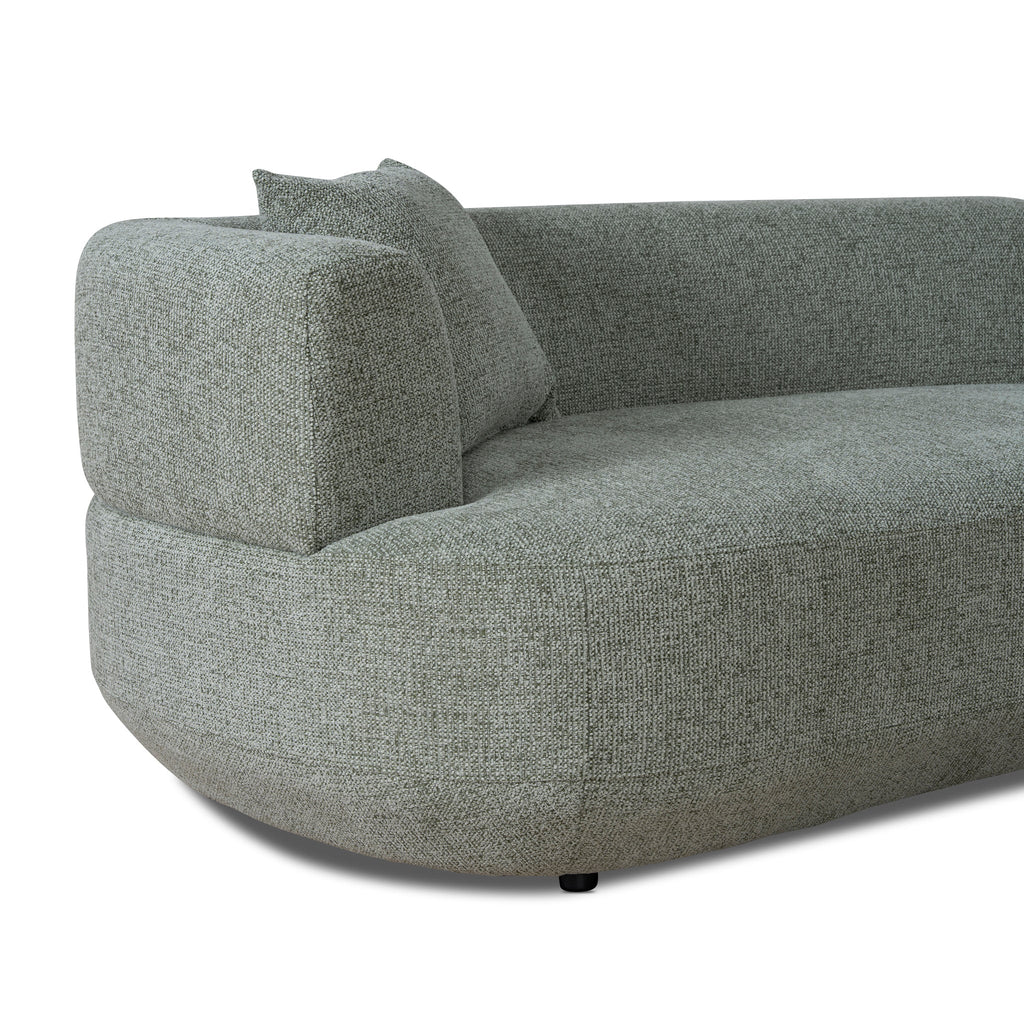 Modular Right Chaise Sofa - Coral Light Green