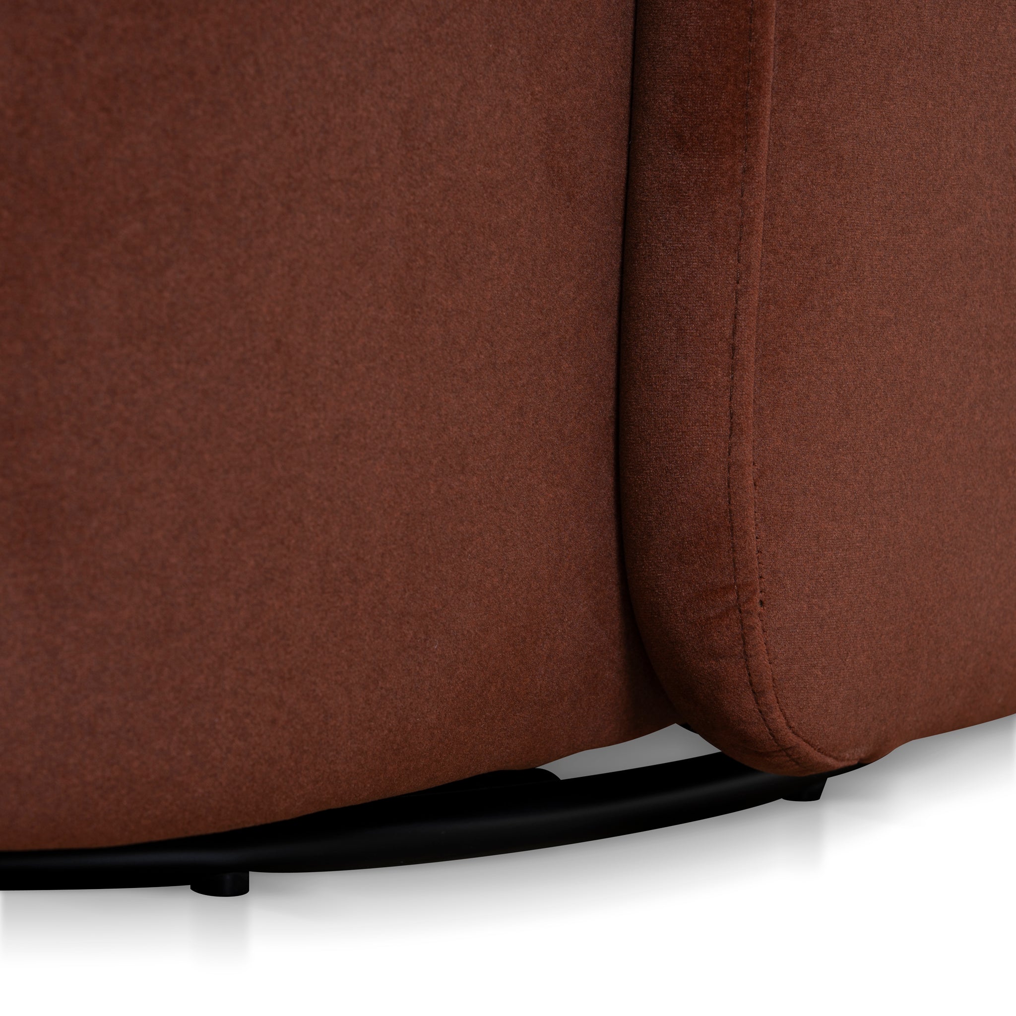 Swivel Armchair - Burnt Brown