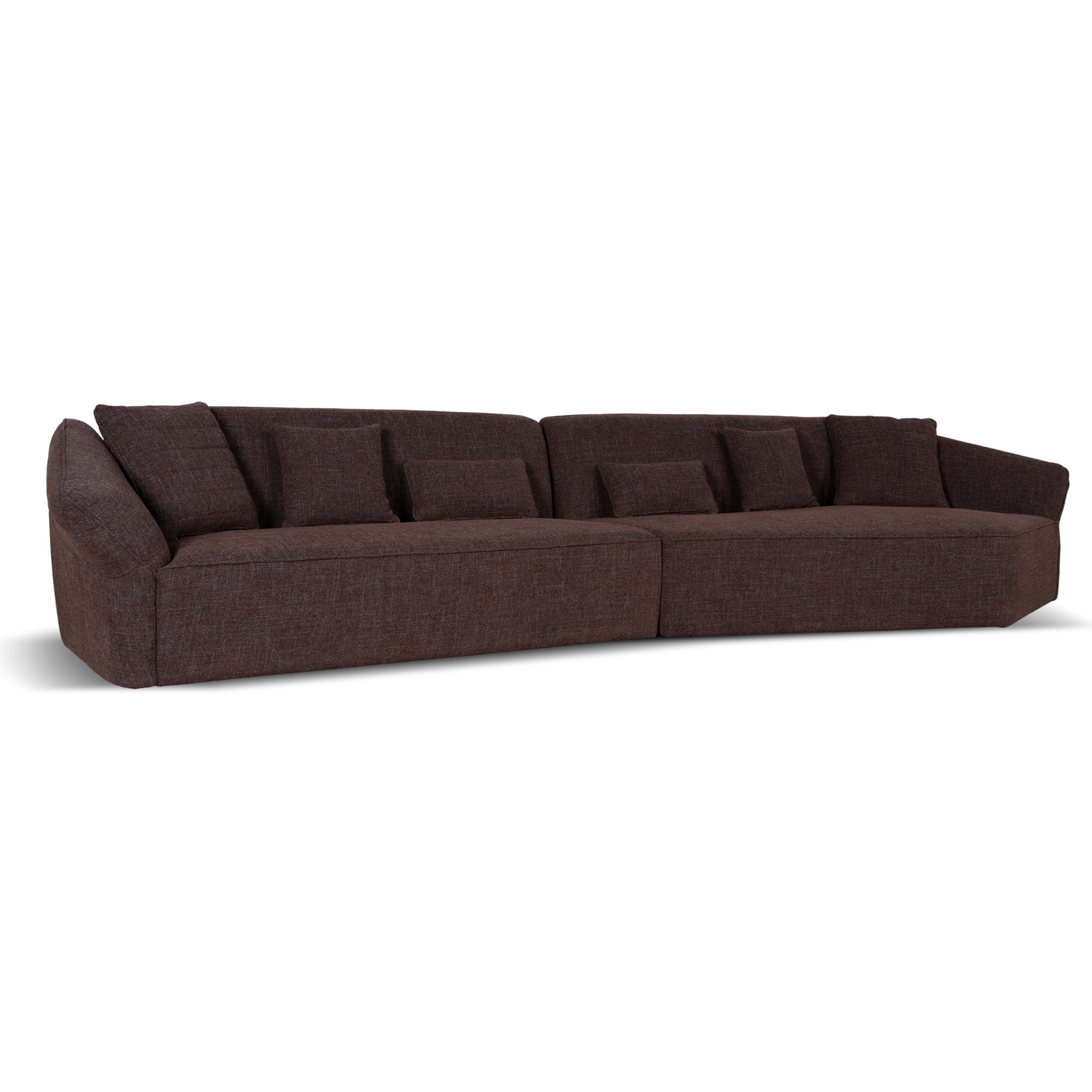 Left Open Sofa - Moss Brown