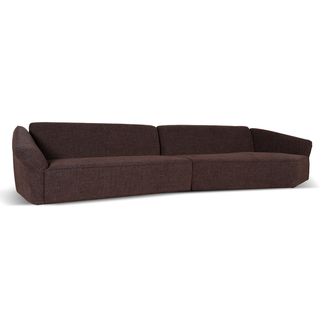 Left Open Sofa - Moss Brown